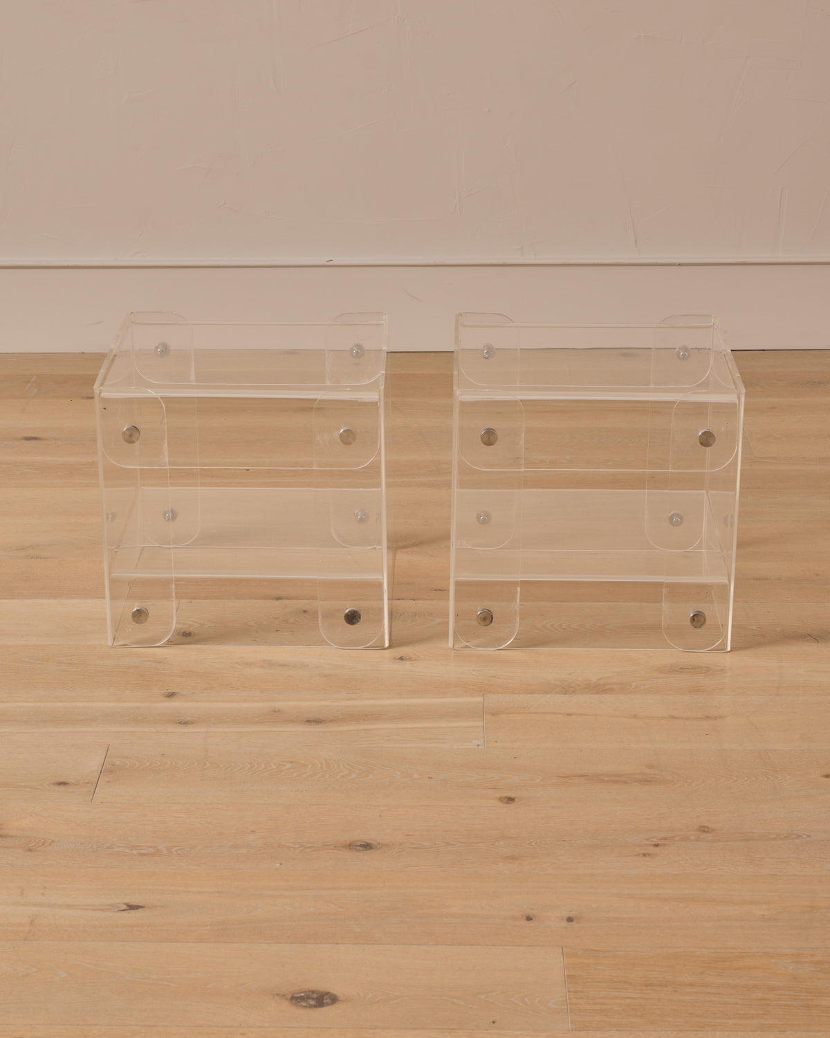 Lostine - Pair of Lucite End Tables