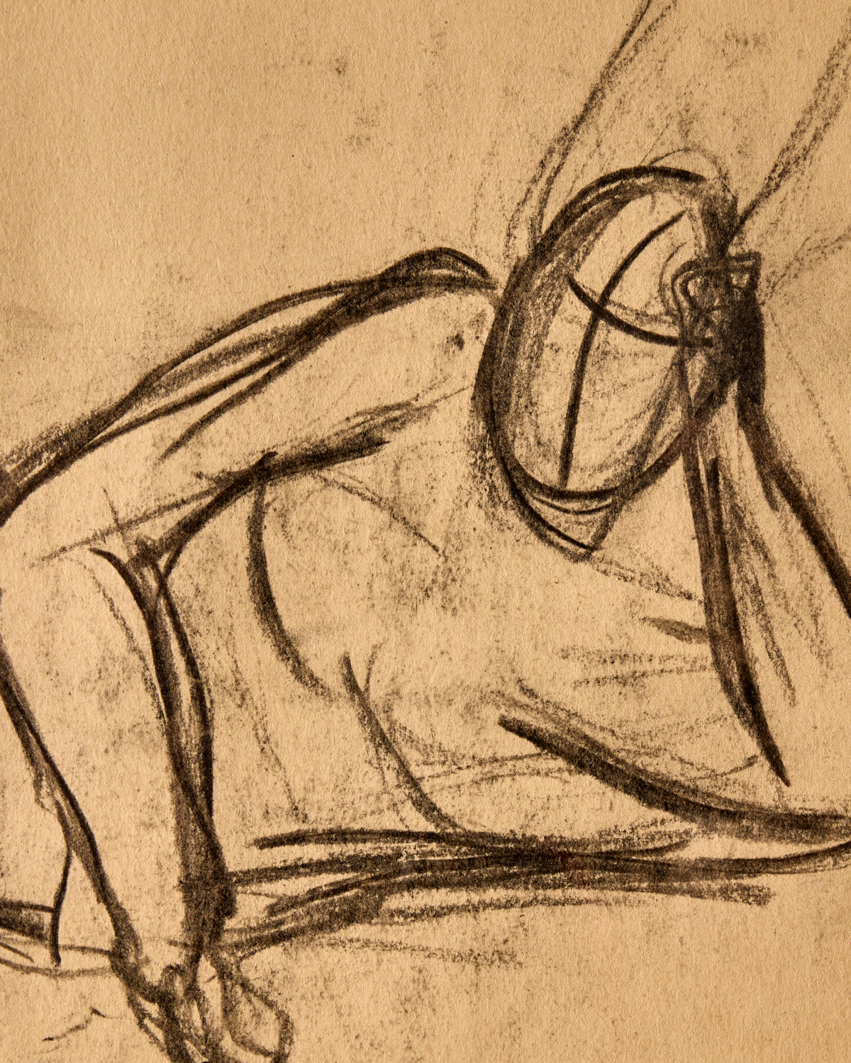 Lostine - Laying Figure Study in Charcoal