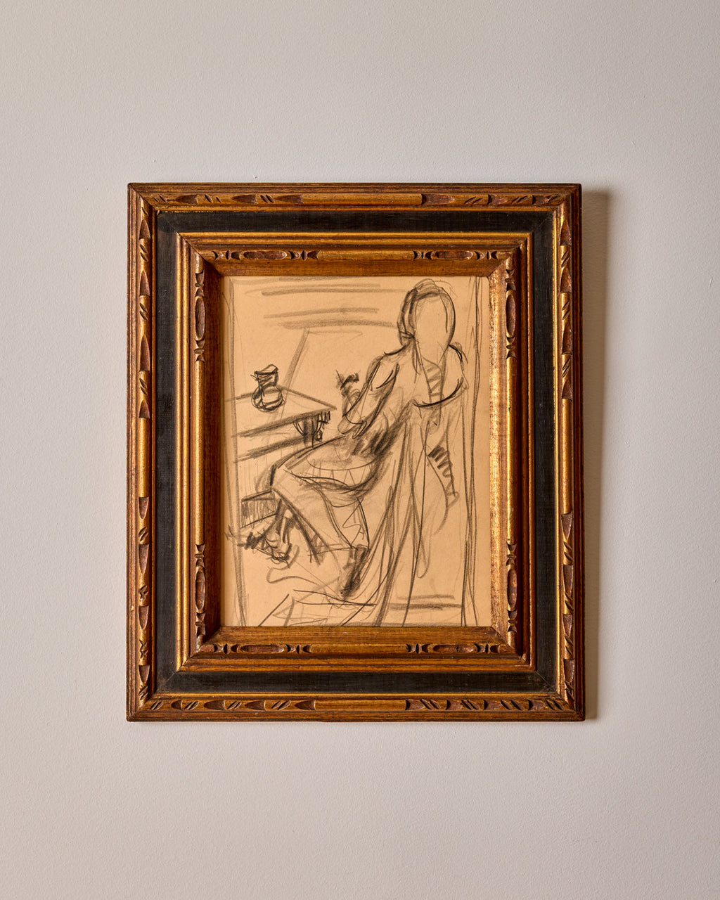 Lostine - Sitting Figure at Table Sketch
