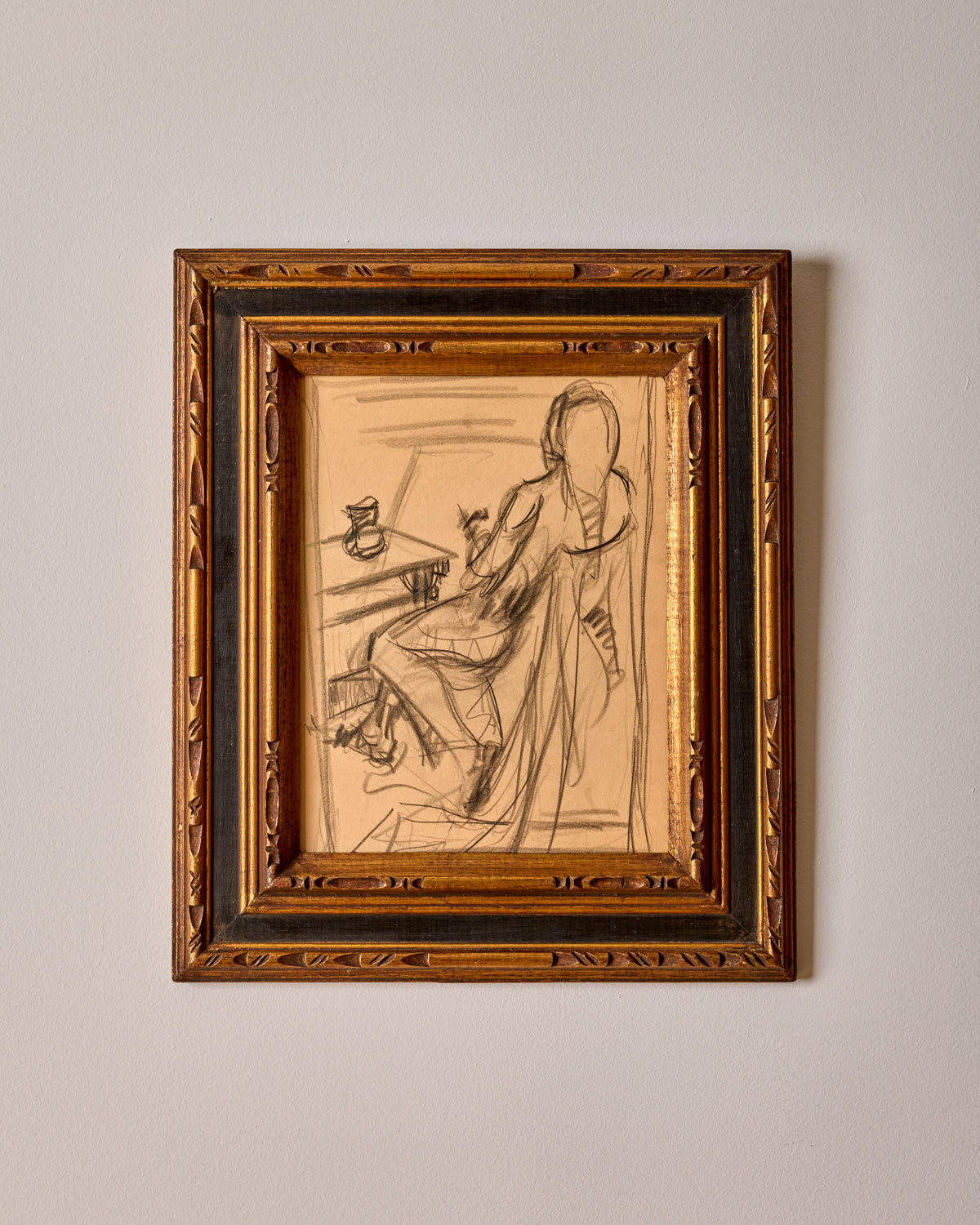 Lostine - Sitting Figure at Table Sketch