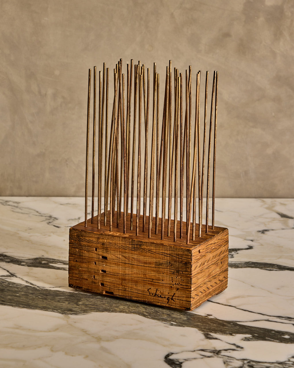 Lostine - Wood Block Sculpture