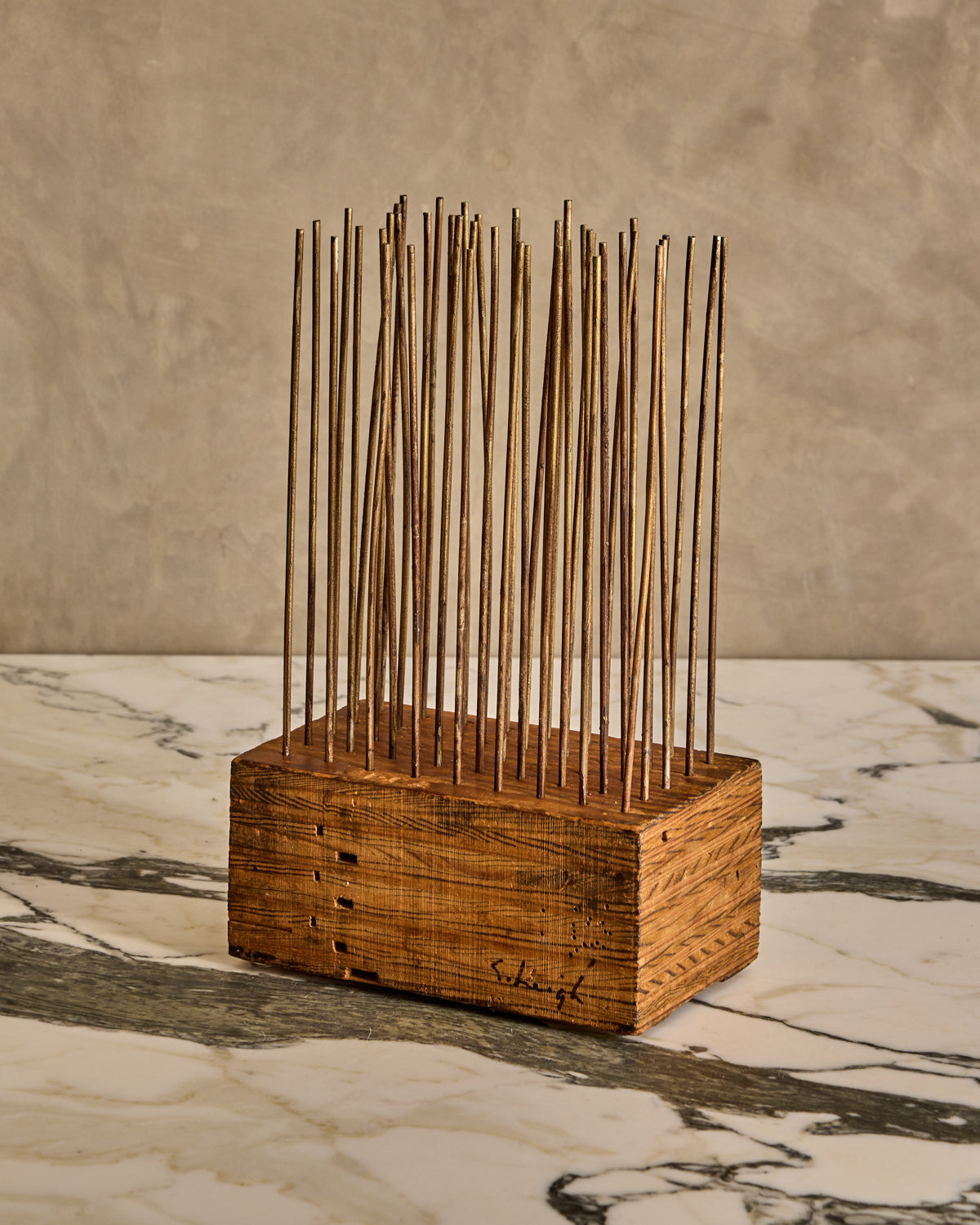 Lostine - Wood Block Sculpture