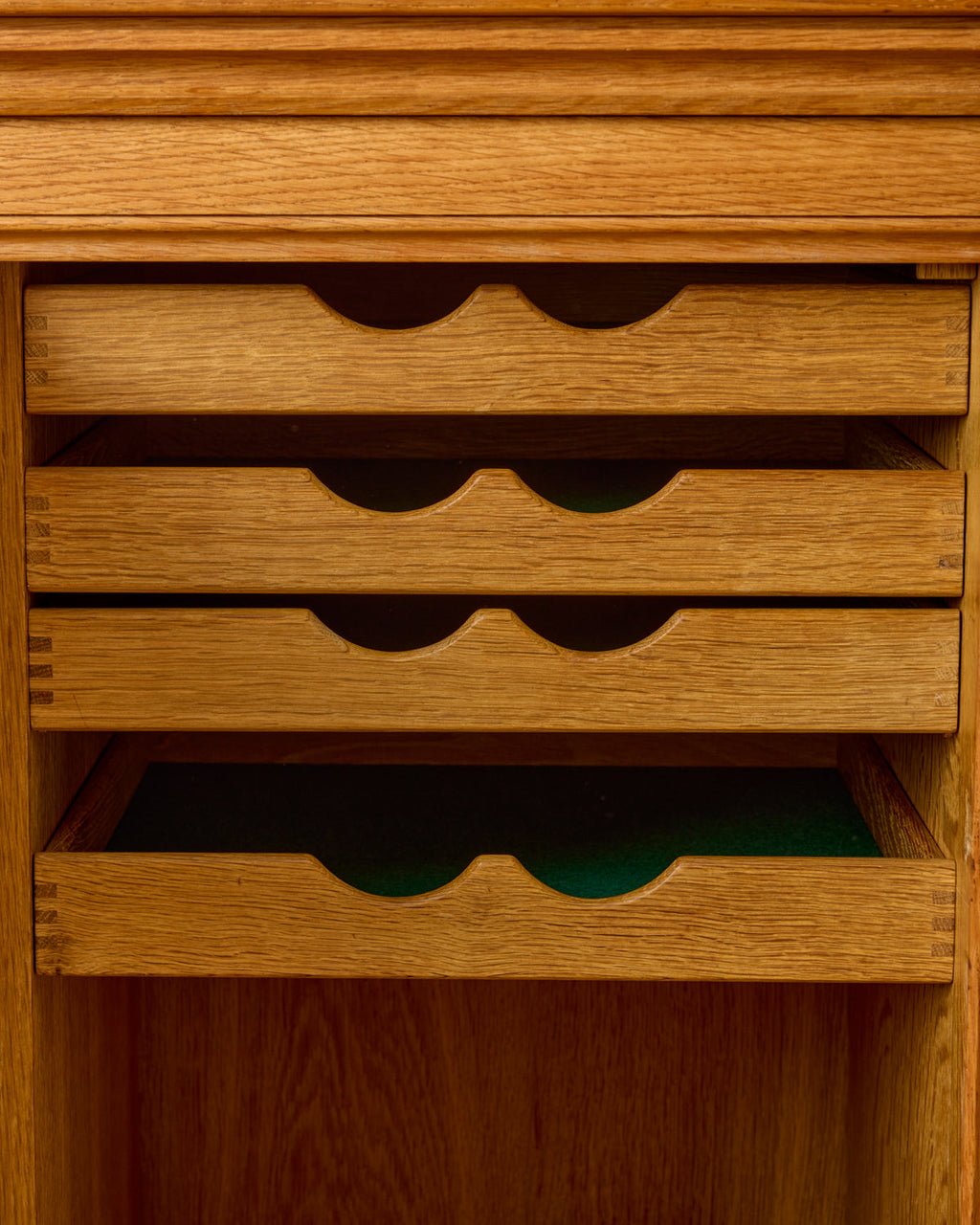 Lostine - 1960s Carved Oak Sideboard by Henning Kjaernulf