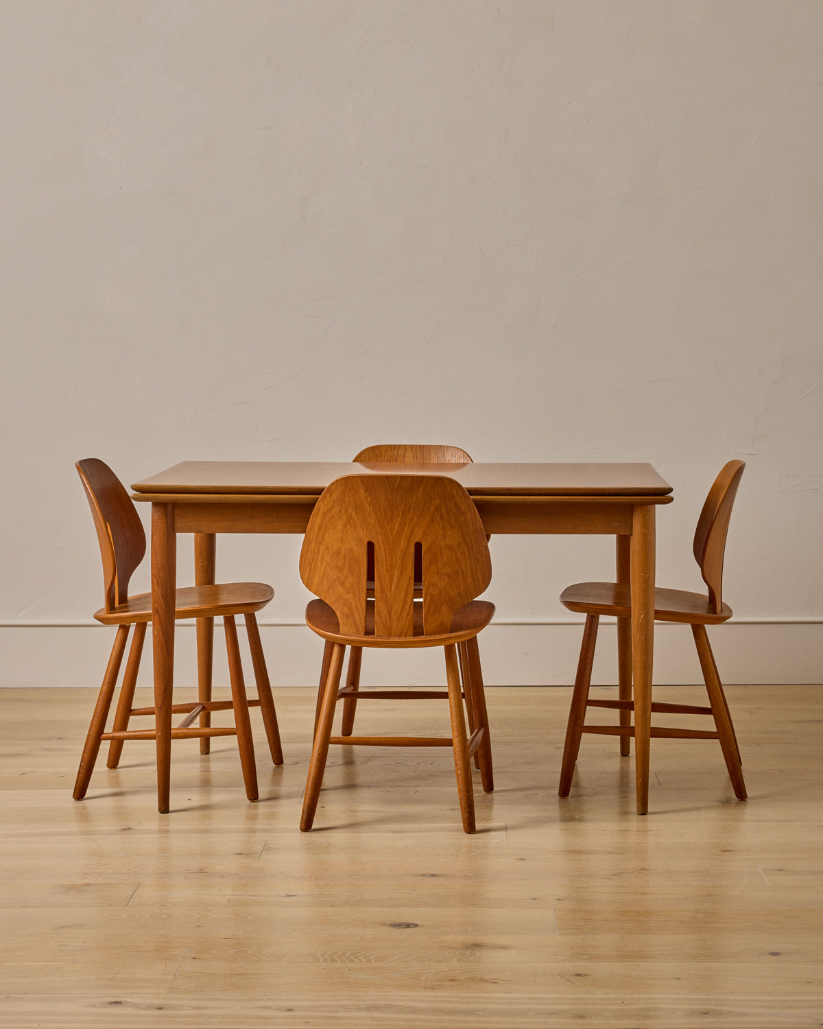 Lostine - 1960s German Beech and Teak Table for ALMA