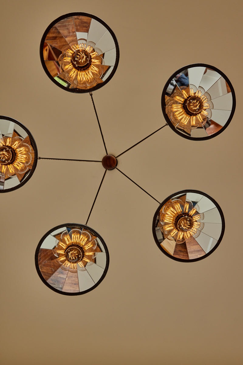 Lostine - Classic Mirror Pendant Chandelier - Quintet