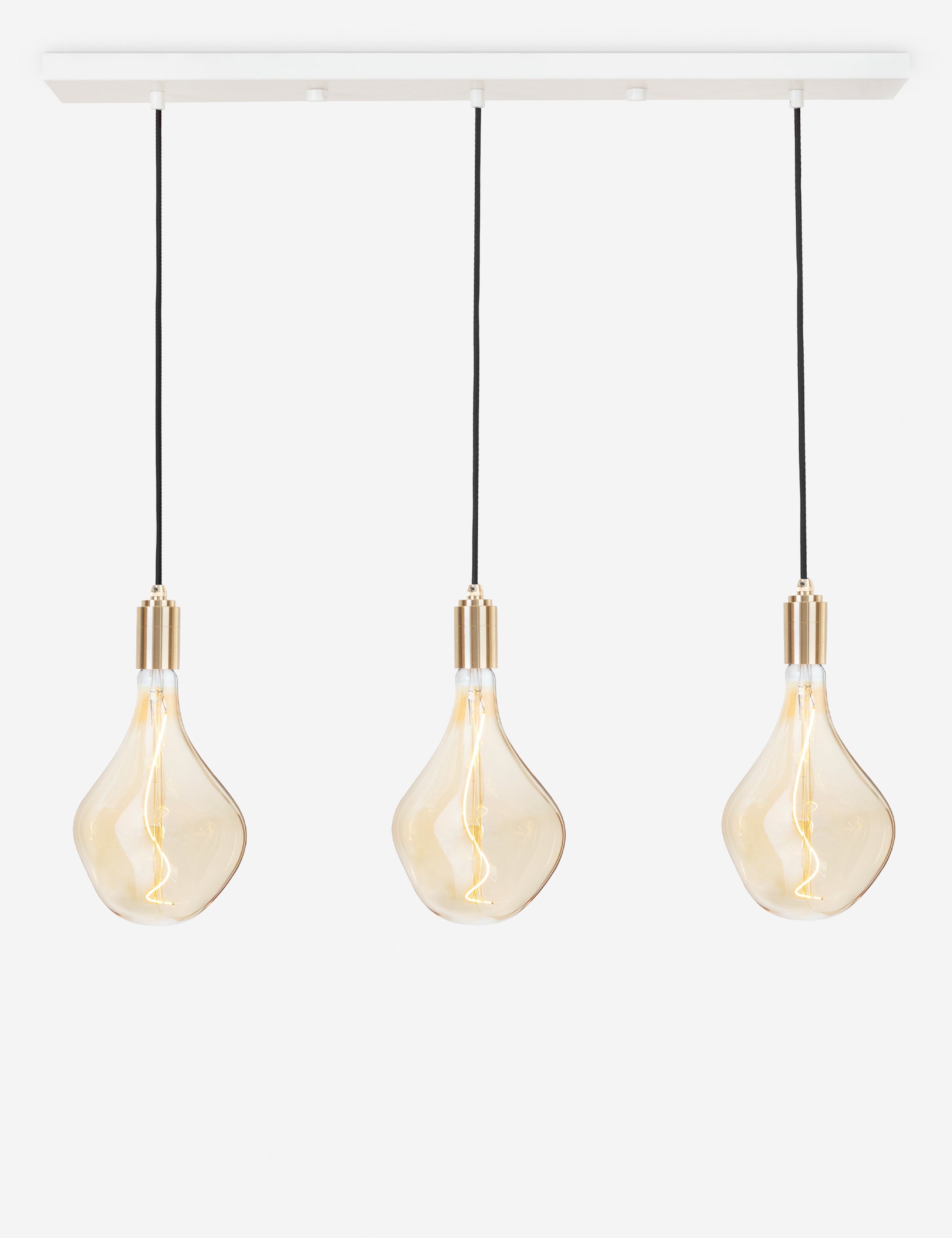 Lulu and Georgia - Triple Linear Pendant Light with Voronoi II by Tala