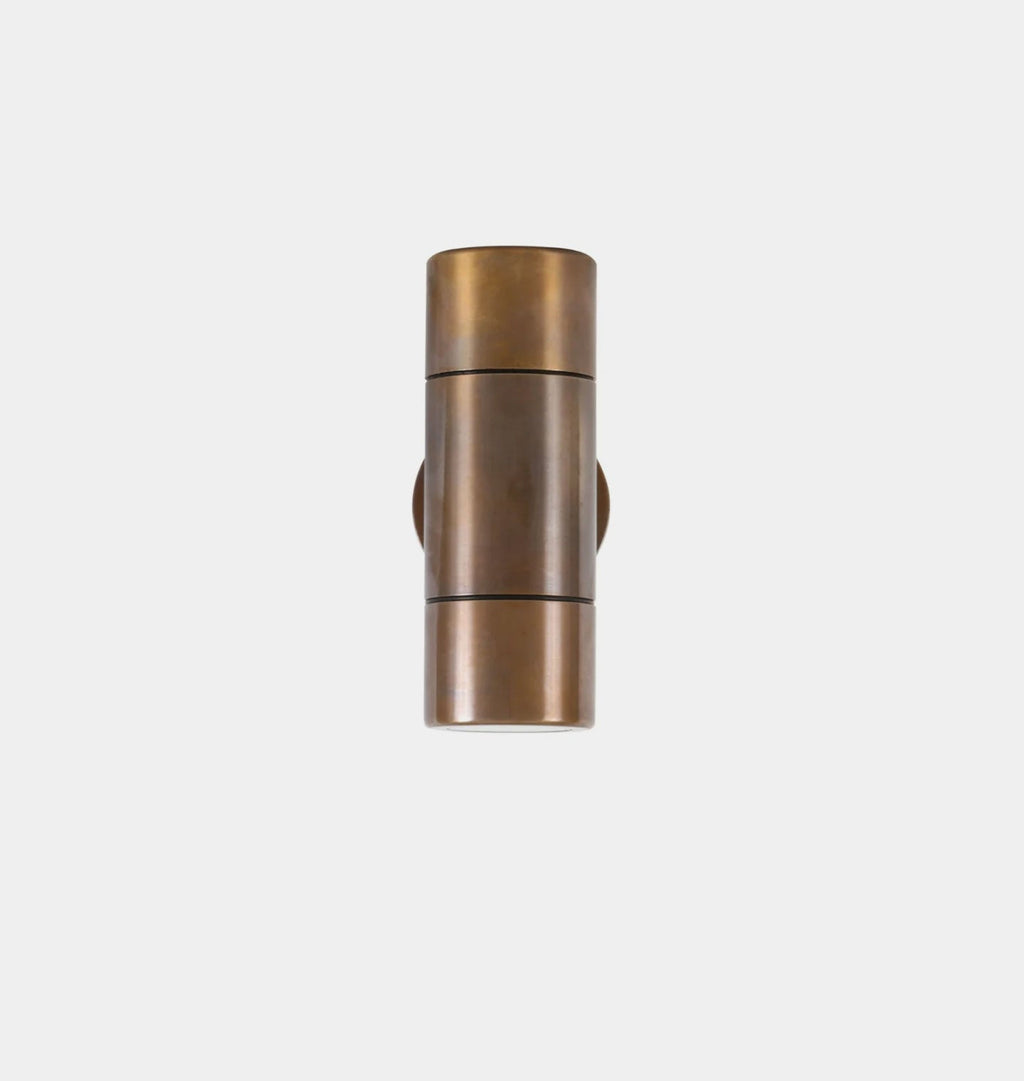 Amber Interiors - Lana Outdoor Sconce Antique Brass