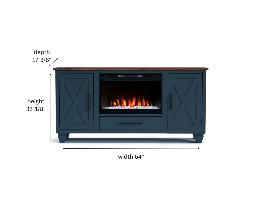 Real Cozy - 64" Liberty Fireplace TV Stand