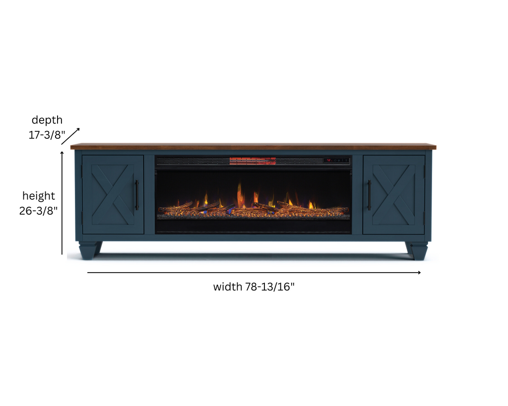 Real Cozy - 78" Liberty Fireplace TV Stand