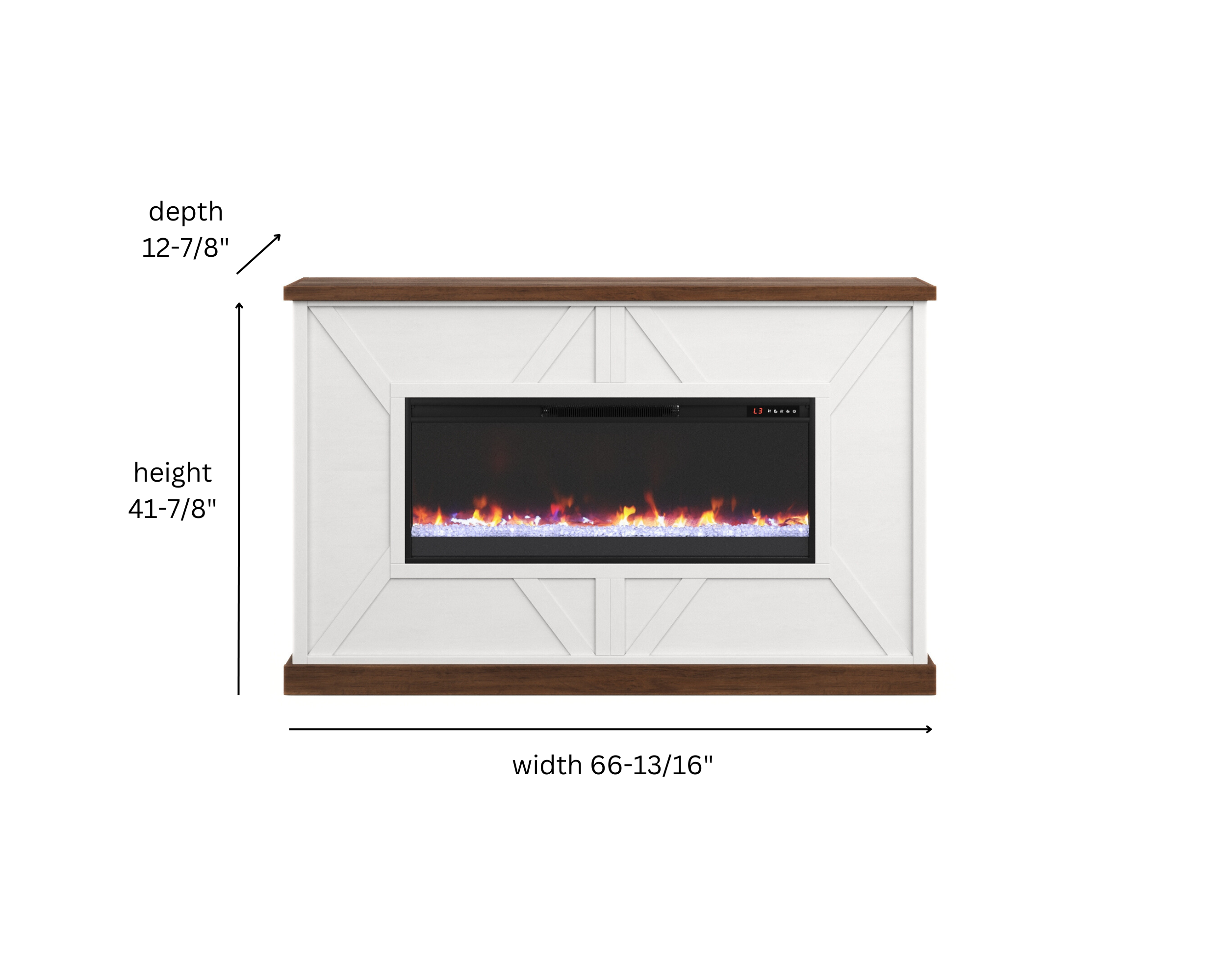 Real Cozy - 66" Liberty Fireplace Mantel