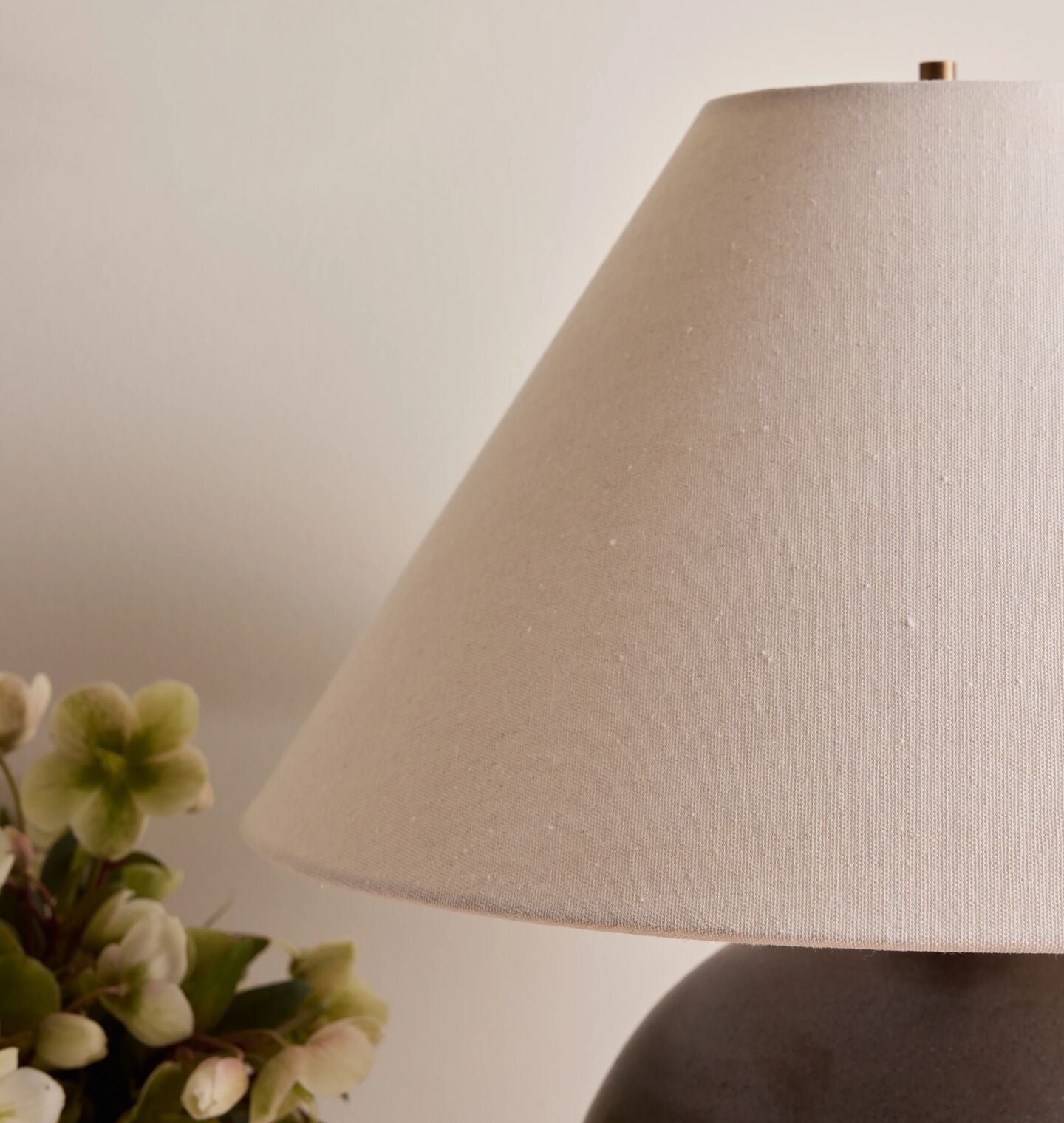 Amber Interiors - Orb Table Lamp in Iron Black