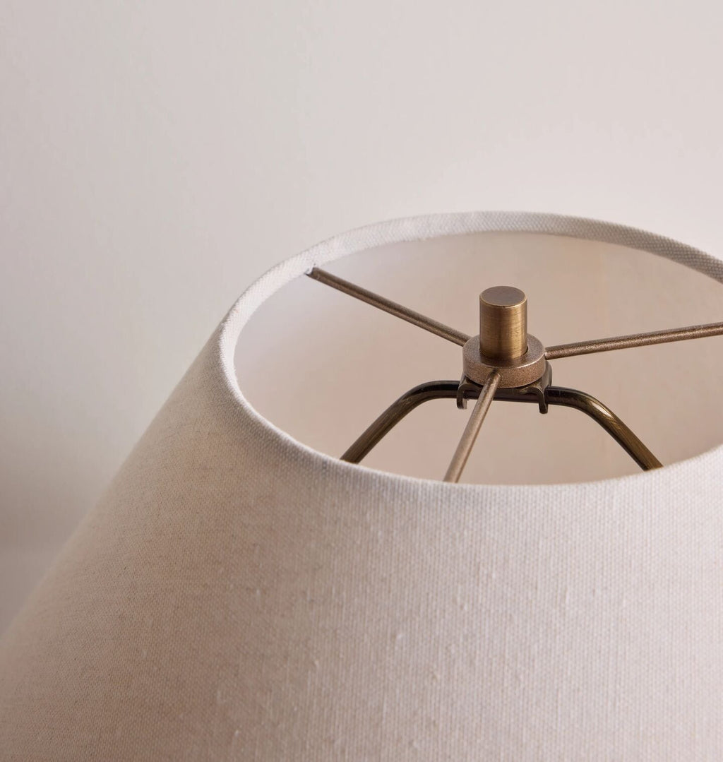 Amber Interiors - Orb Table Lamp in Iron Black