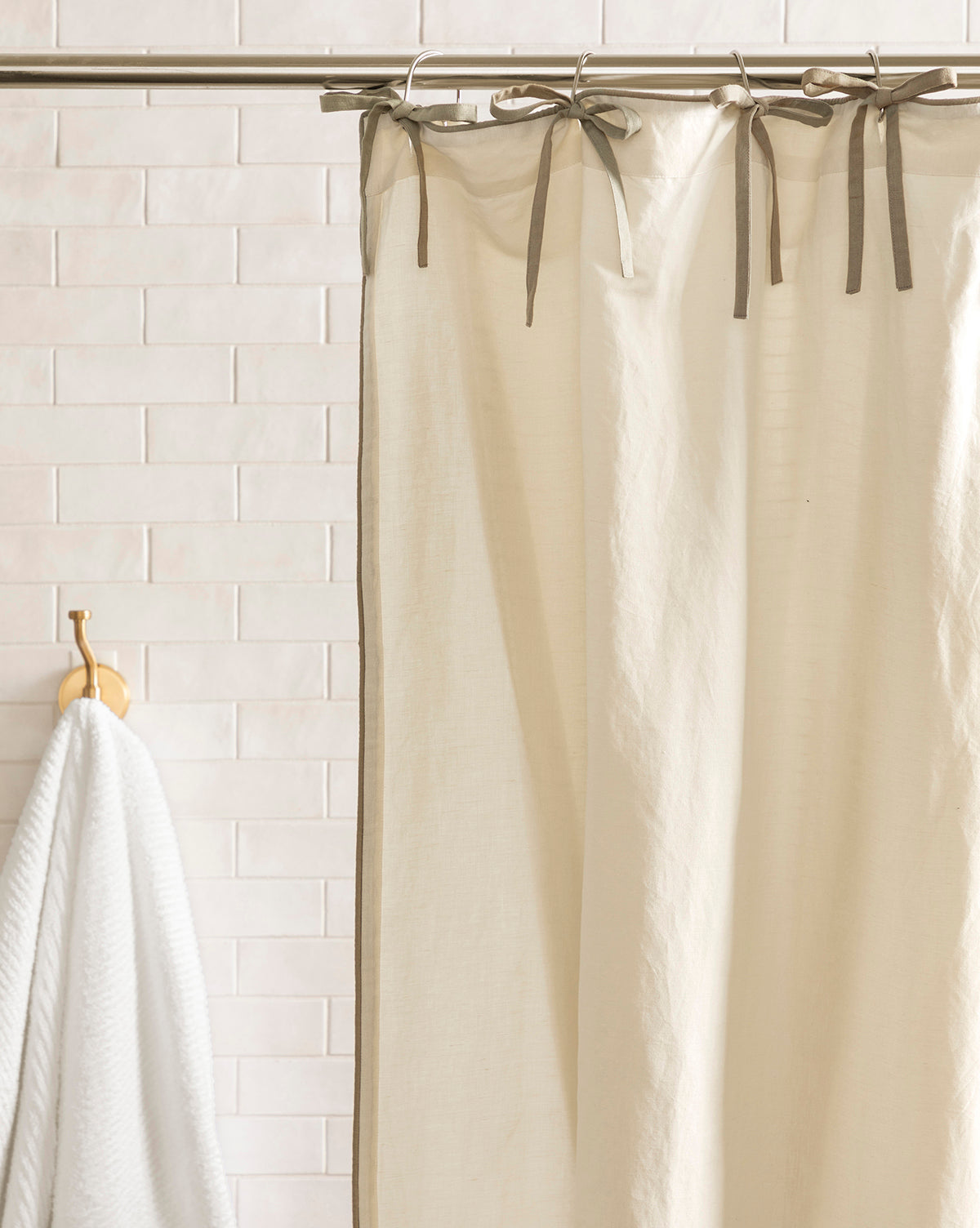McGee & Co - Lillian Linen Shower Curtain