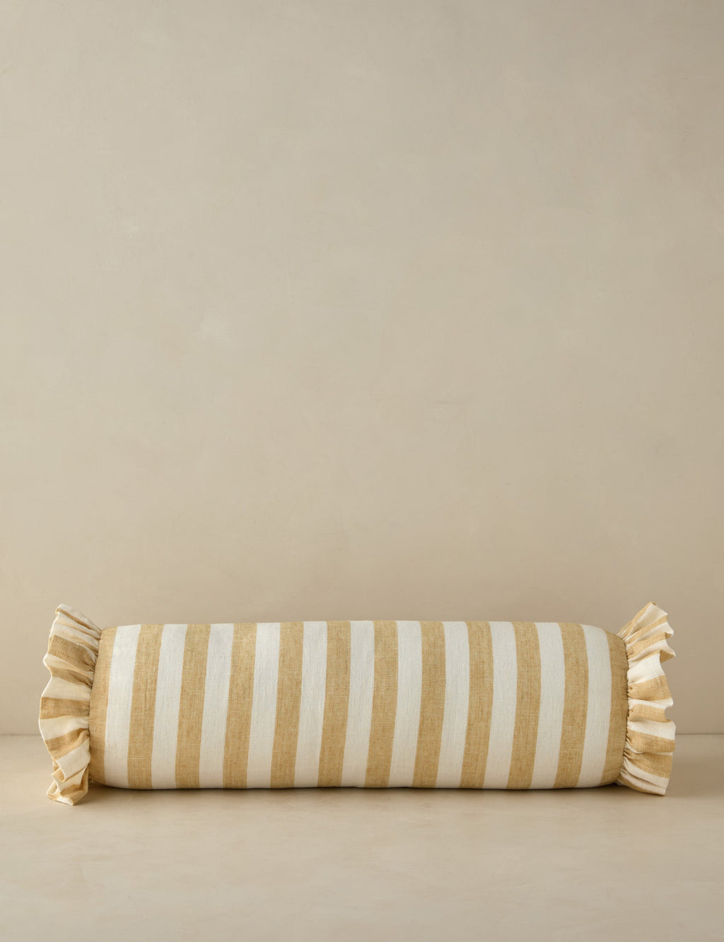 Lulu and Georgia - Amaroso Linen Ruffle Bolster Pillow