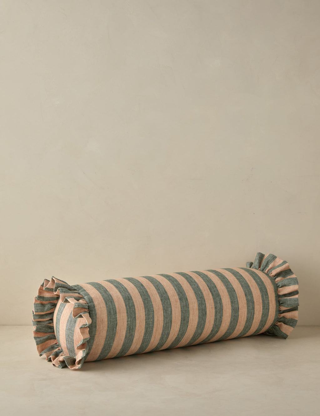 Lulu and Georgia - Amaroso Linen Ruffle Bolster Pillow