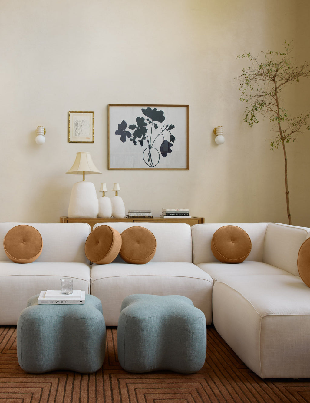 Lulu and Georgia - June Ottoman by Eny Lee Parker