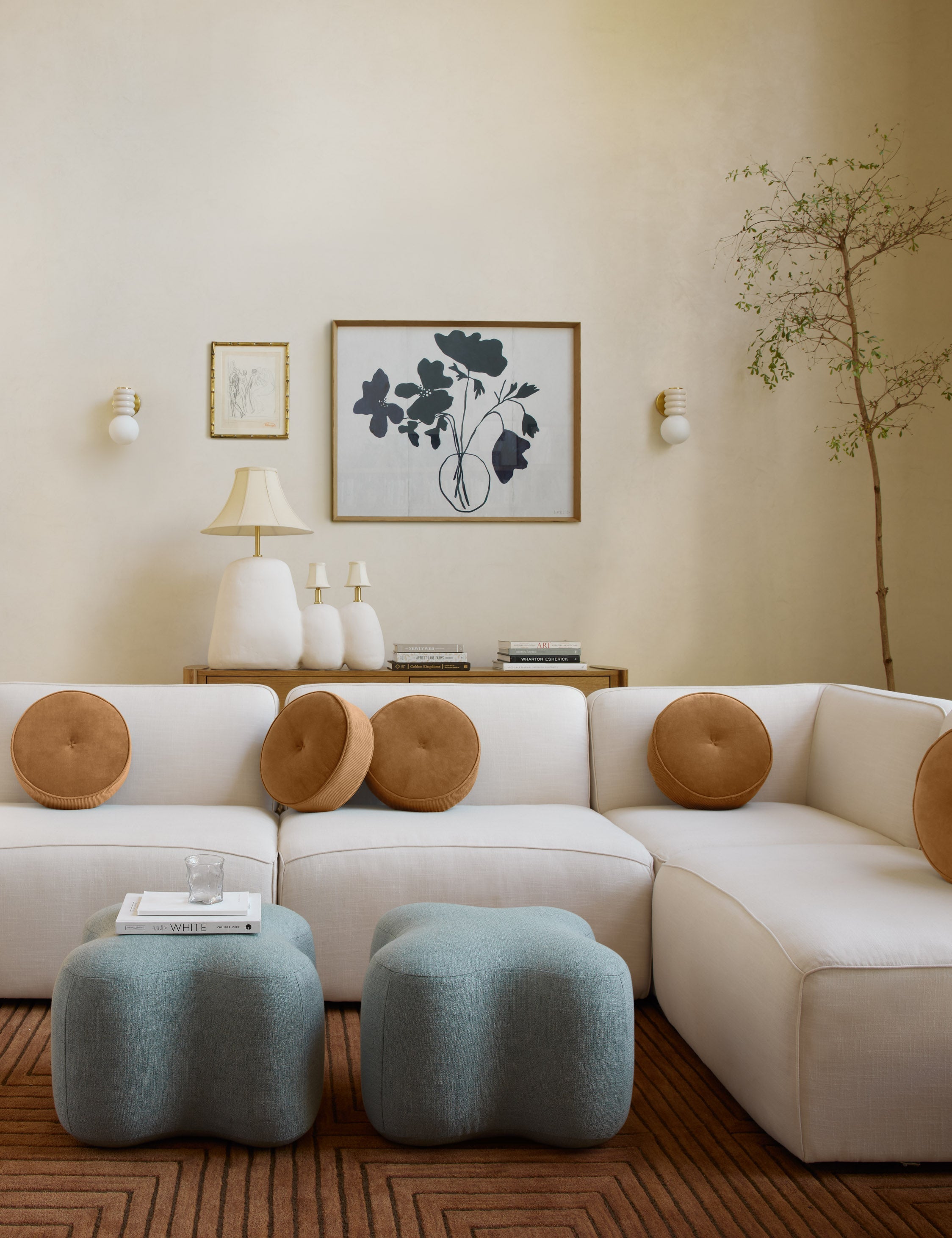 Lulu and Georgia - June Ottoman by Eny Lee Parker