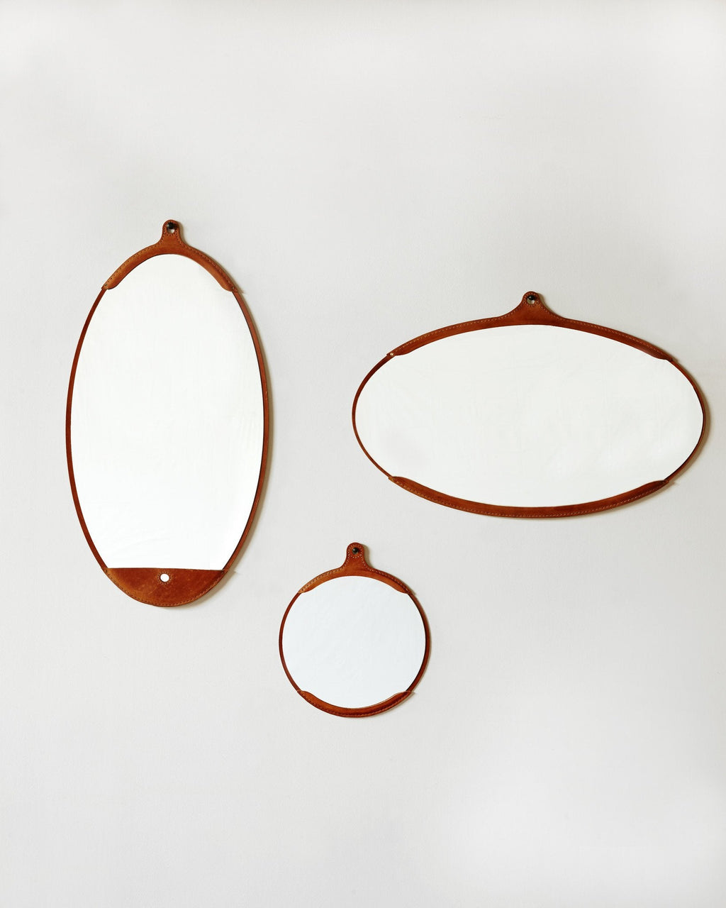 Lostine - Fairmount Leather Long Oval Mirror