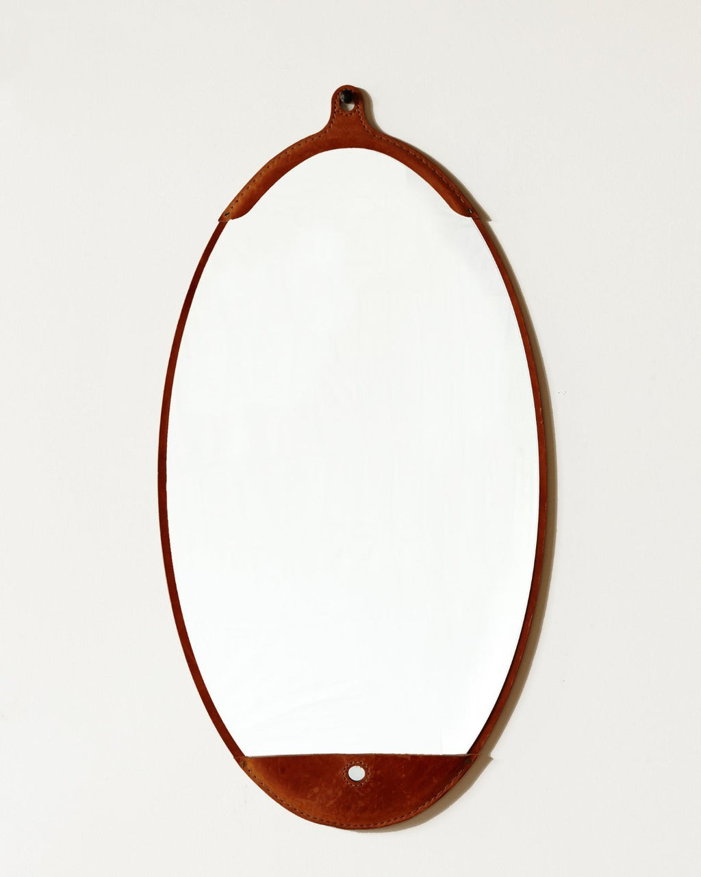 Lostine - Fairmount Leather Long Oval Mirror