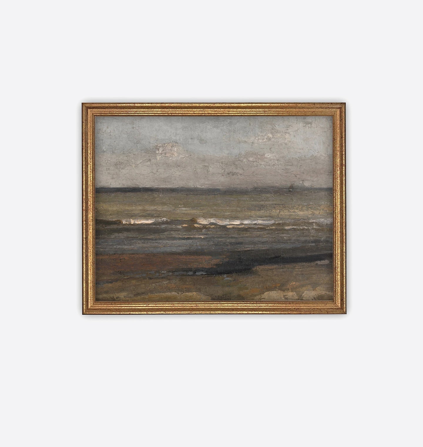 Amber Interiors - Low Tide Framed Print