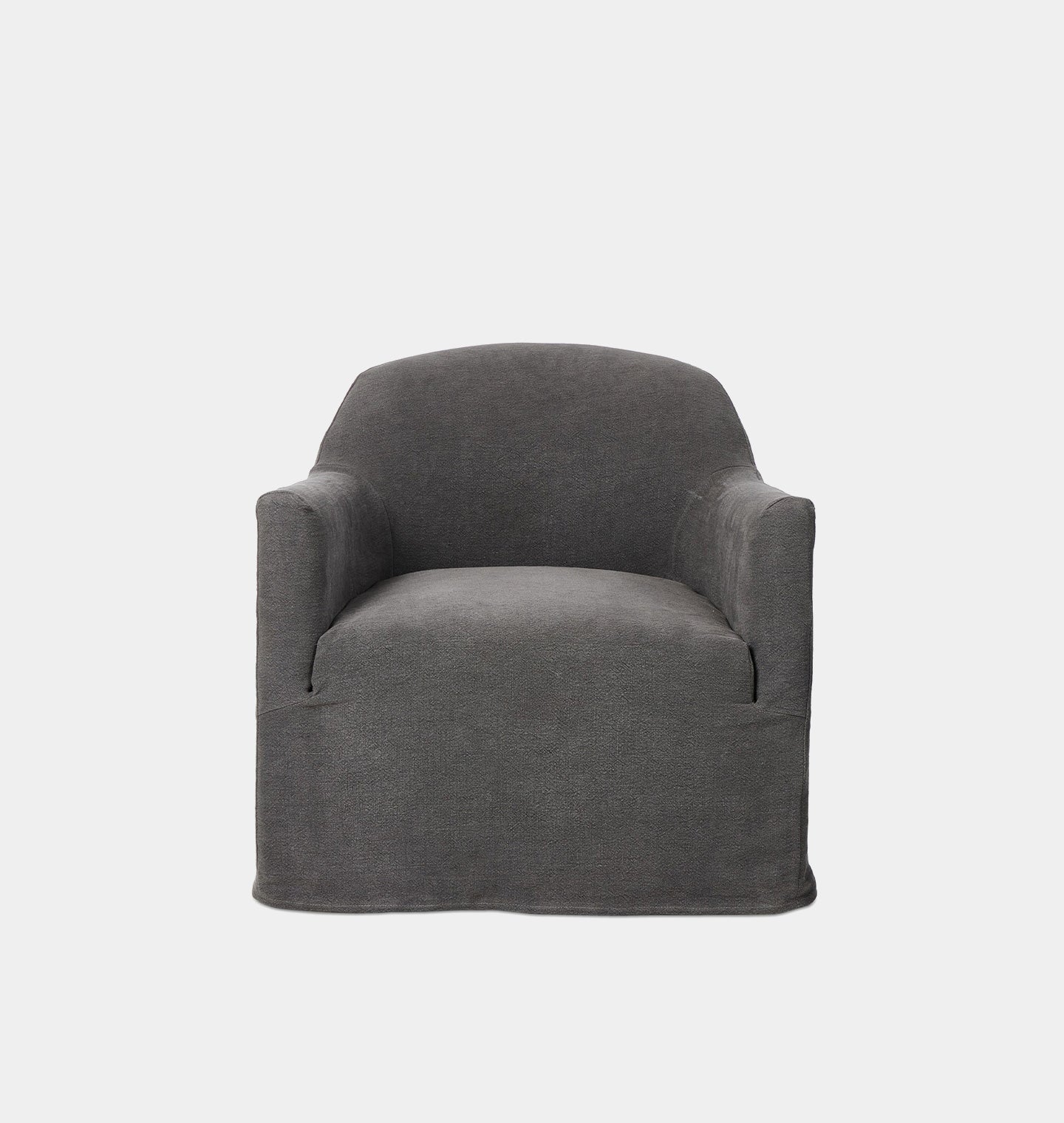 Amber Interiors - Lowell Slipcover Swivel Chair