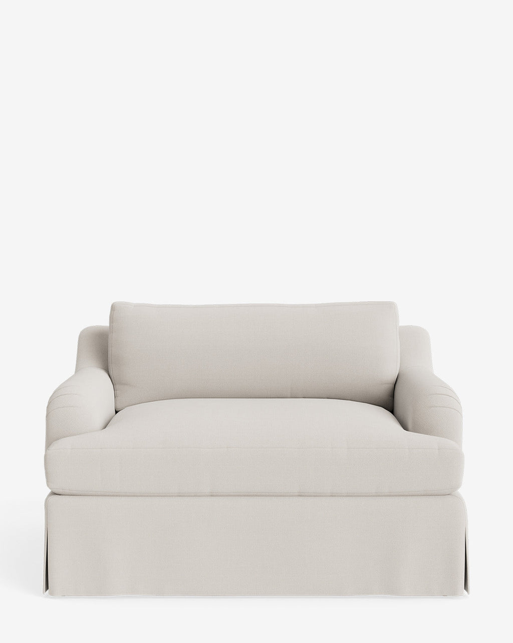 McGee & Co - Lucille Skirted English Roll Arm Chair and a Half