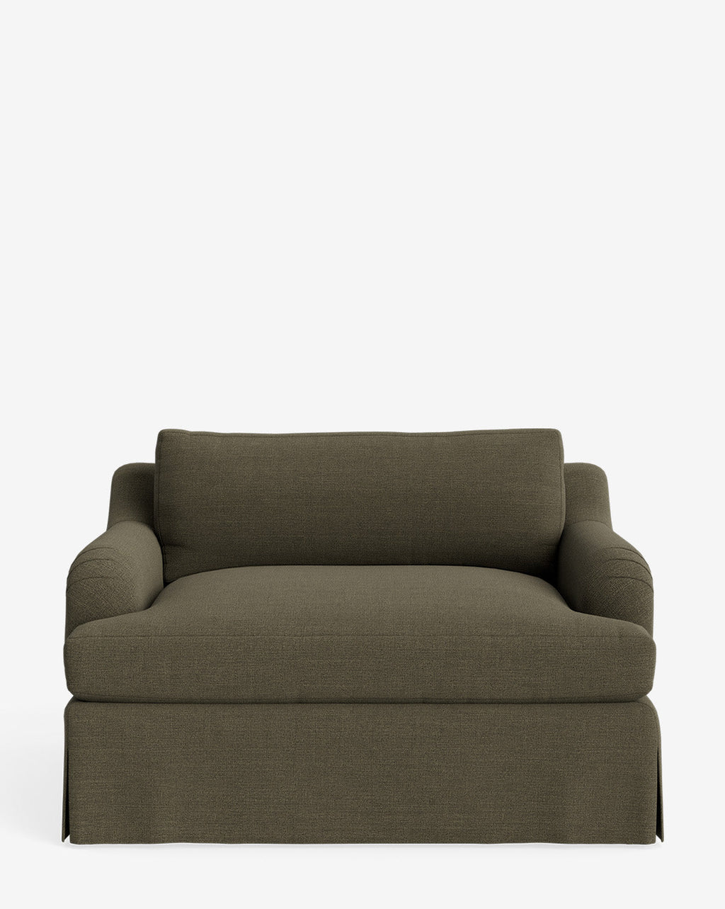 McGee & Co - Lucille Skirted English Roll Arm Chair and a Half