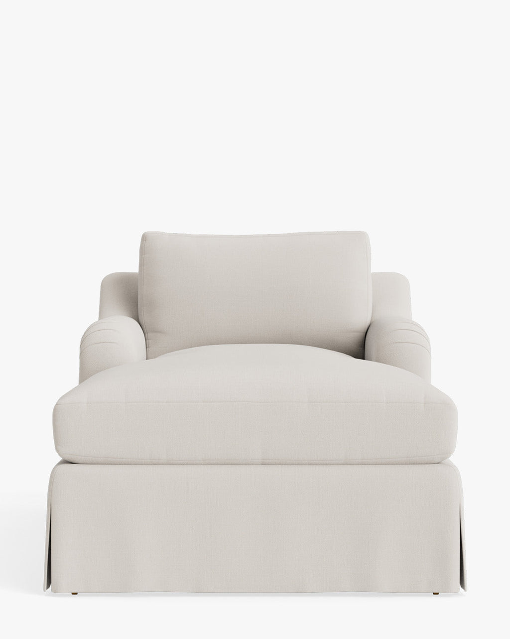 McGee & Co - Lucille Skirted English Roll Arm Chaise Lounge