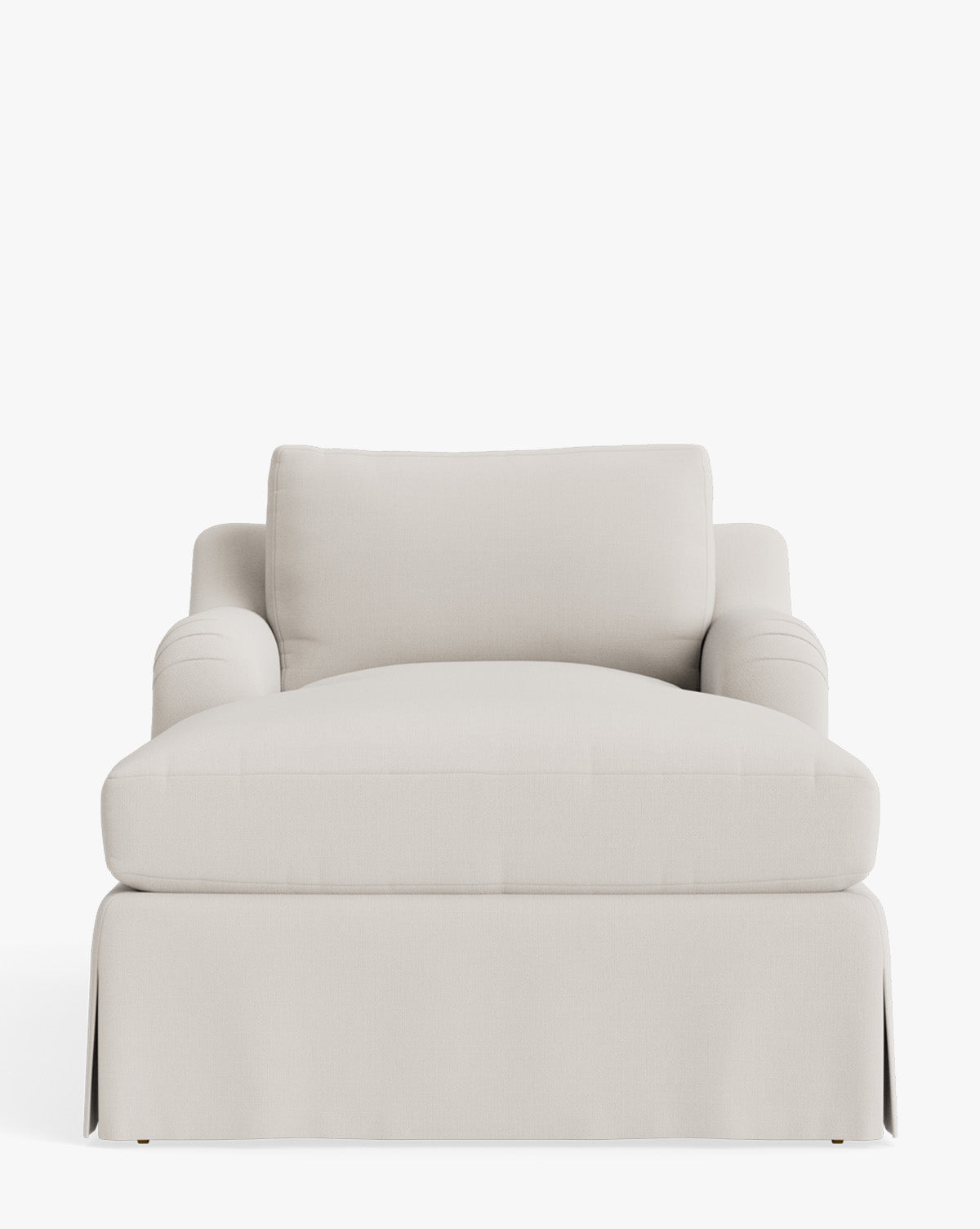 McGee & Co - Lucille Skirted English Roll Arm Chaise Lounge