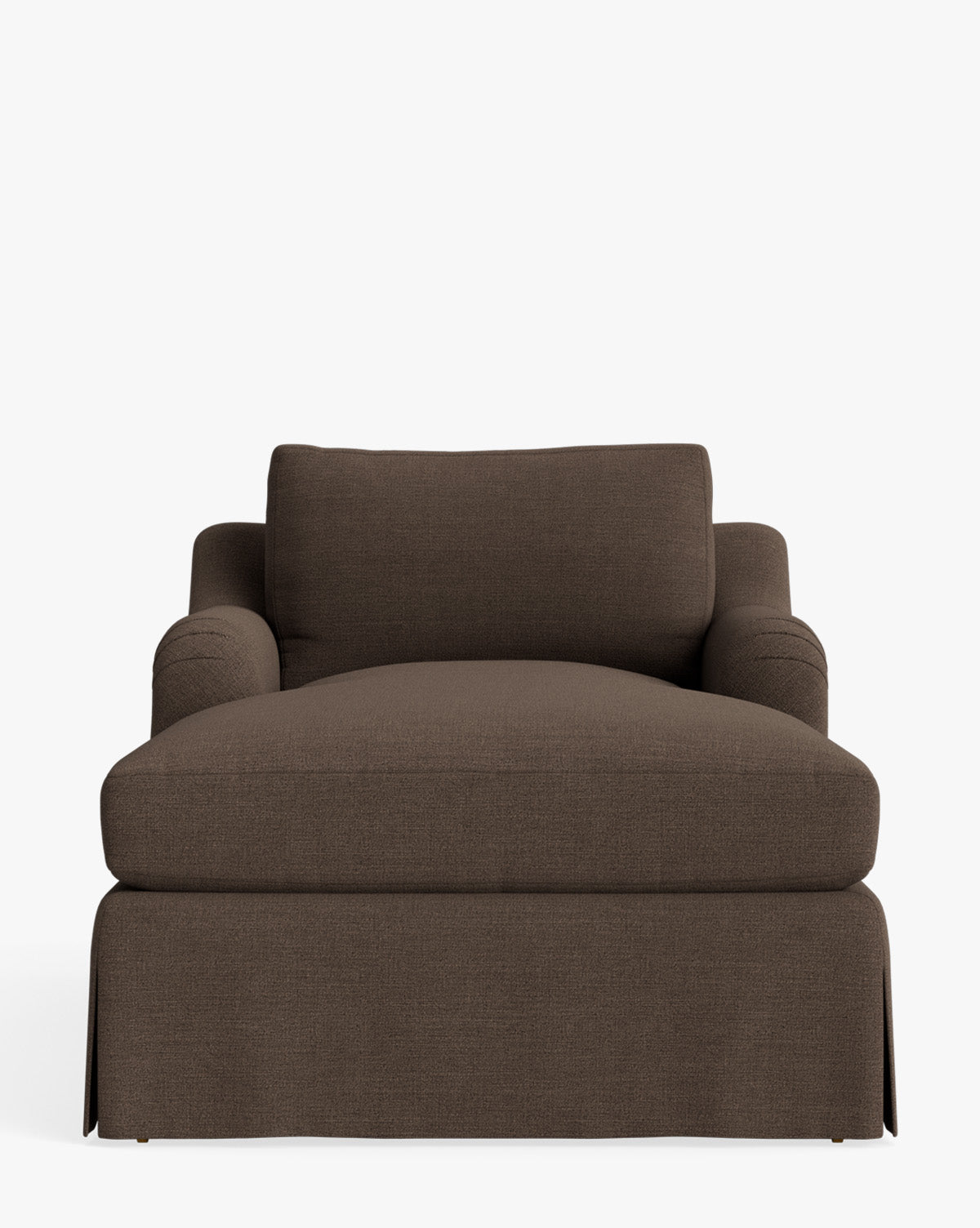 McGee & Co - Lucille Skirted English Roll Arm Chaise Lounge