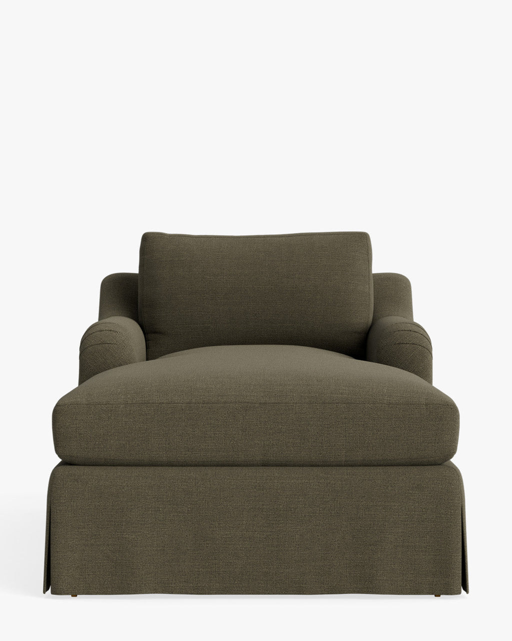 McGee & Co - Lucille Skirted English Roll Arm Chaise Lounge