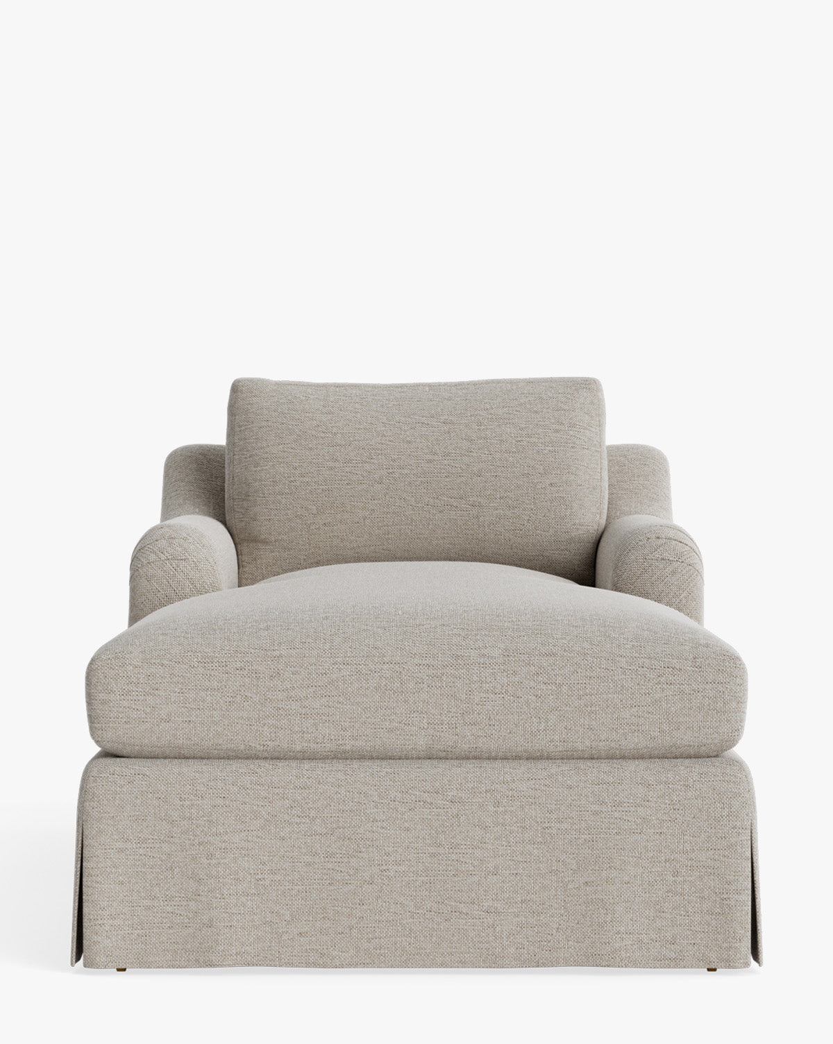 McGee & Co - Lucille Skirted English Roll Arm Chaise Lounge