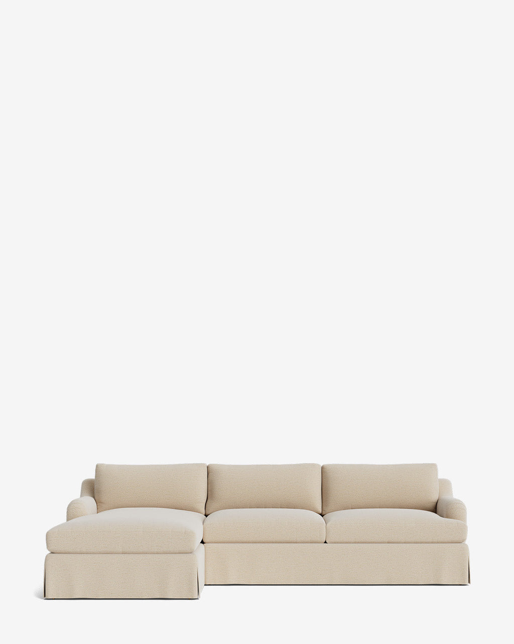 McGee & Co - Lucille Skirted English Roll Arm Chaise Sectional
