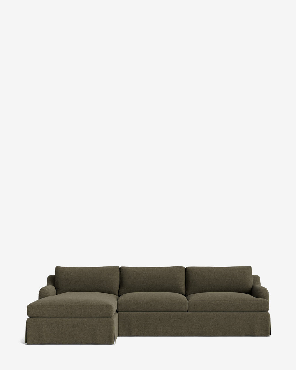 McGee & Co - Lucille Skirted English Roll Arm Chaise Sectional