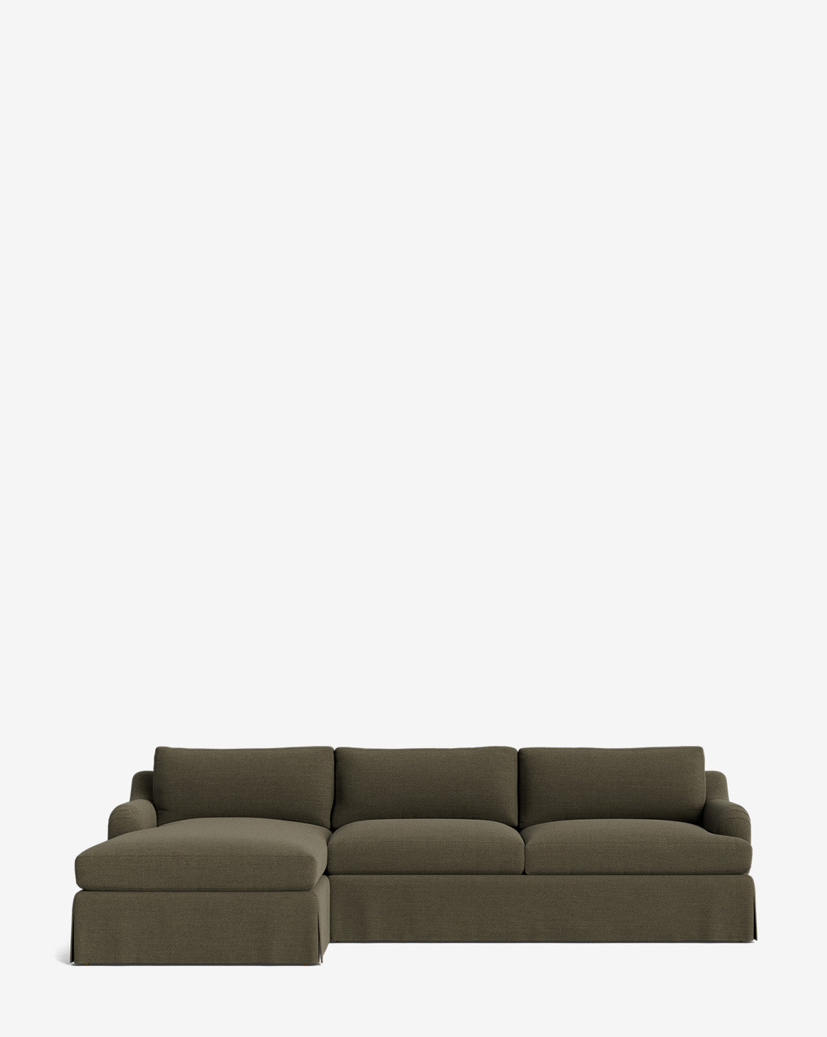 McGee & Co - Lucille Skirted English Roll Arm Chaise Sectional