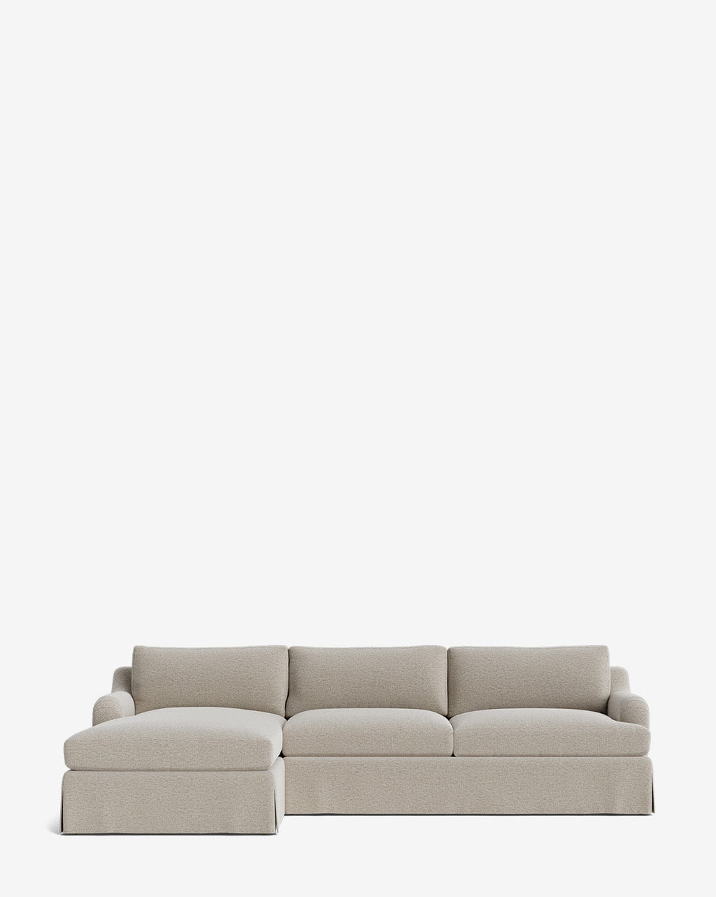 McGee & Co - Lucille Skirted English Roll Arm Chaise Sectional