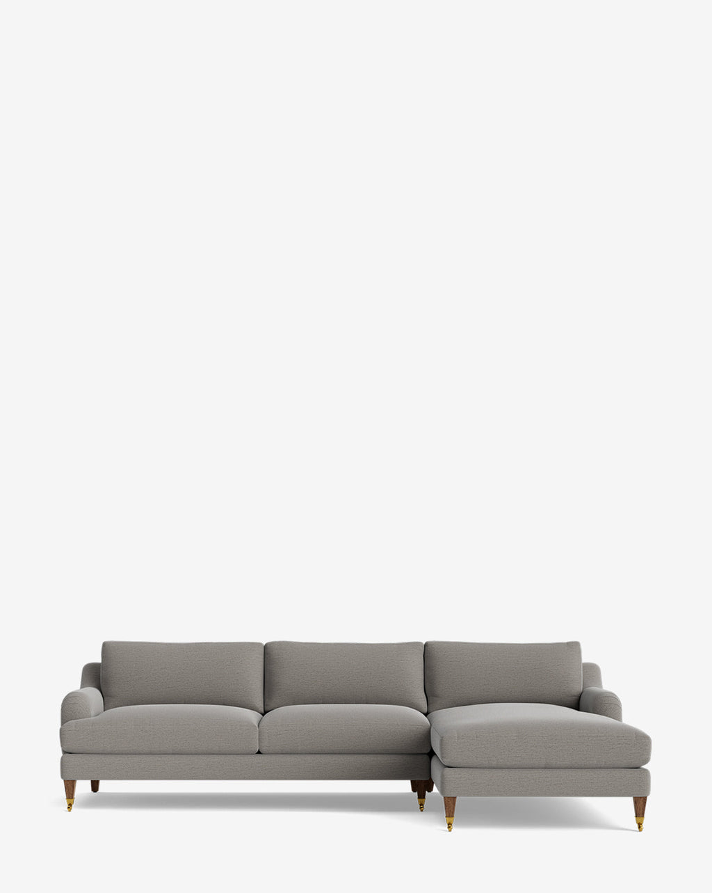 McGee & Co - Lucille English Roll Arm Right Chaise Sectional 107"