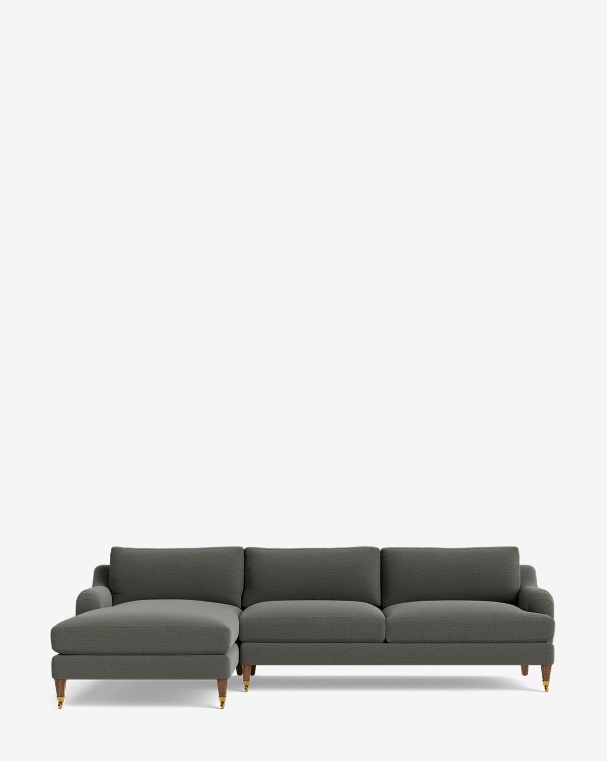 McGee & Co - Lucille English Roll Arm Left Chaise Sectional 107"