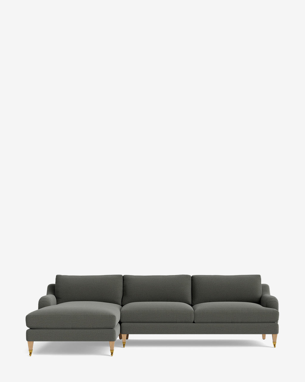 McGee & Co - Lucille English Roll Arm Left Chaise Sectional 107"