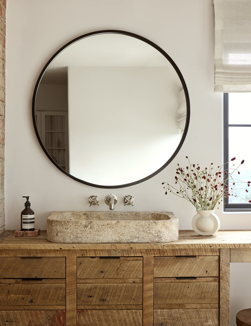 Lulu and Georgia - Idris Round Mirror