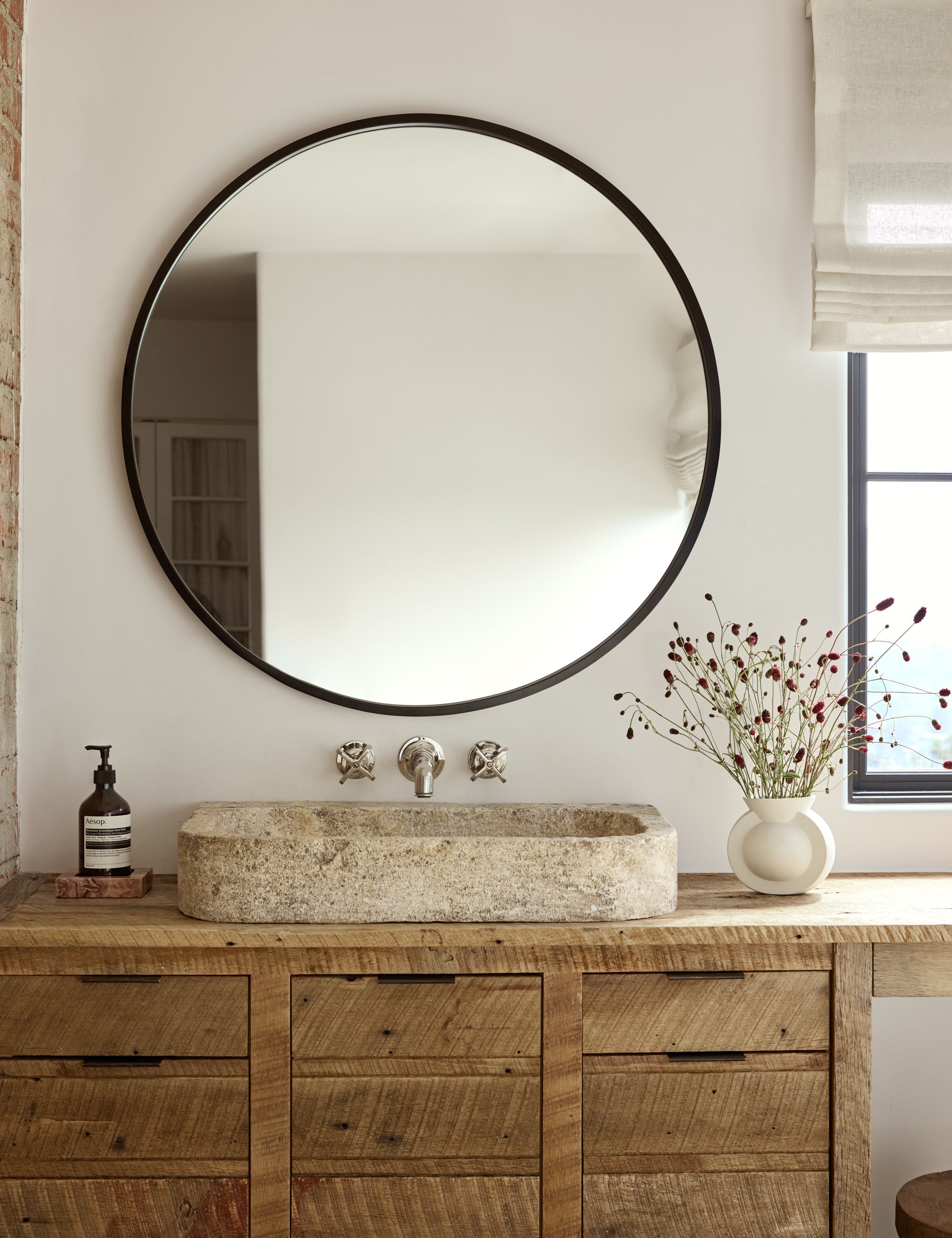 Lulu and Georgia - Idris Round Mirror