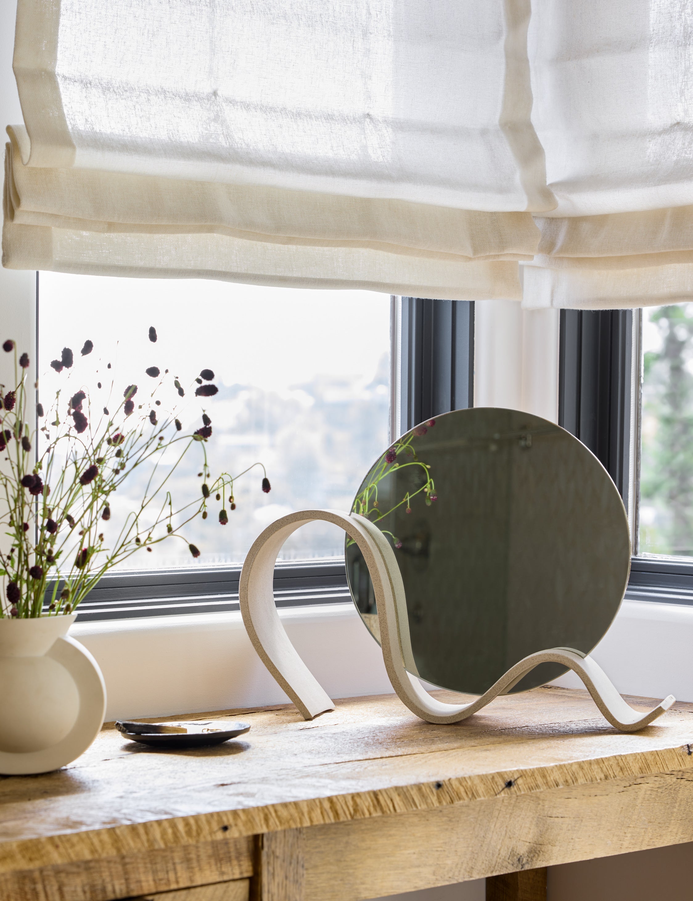 Lulu and Georgia - Wavee Table Mirror by SIN Ceramics