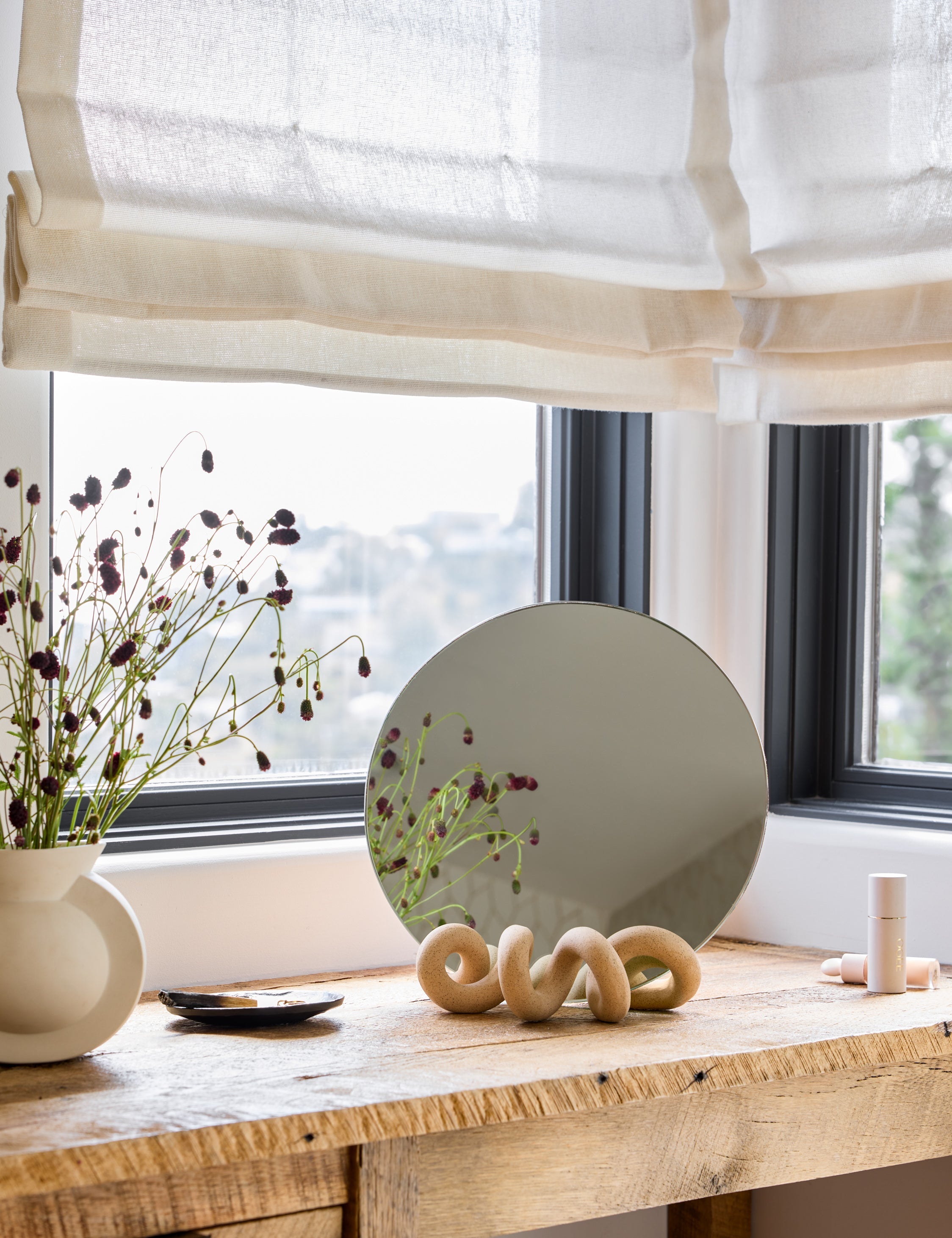 Lulu and Georgia - Curlee Table Mirror by SIN Ceramics
