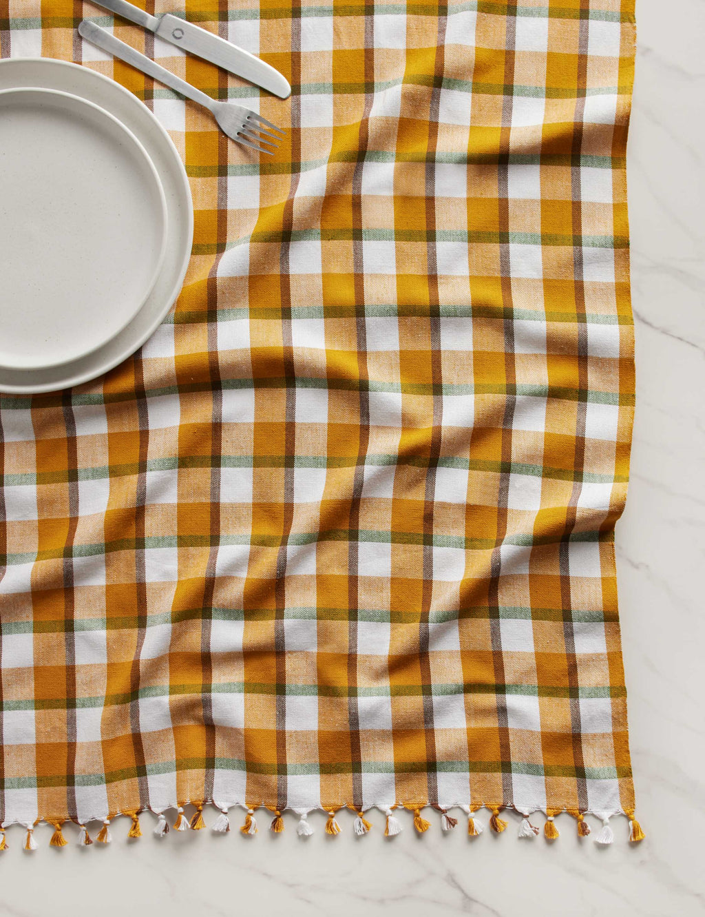 Lulu and Georgia - Harvest Plaid Tablecloth by Heather Taylor Home