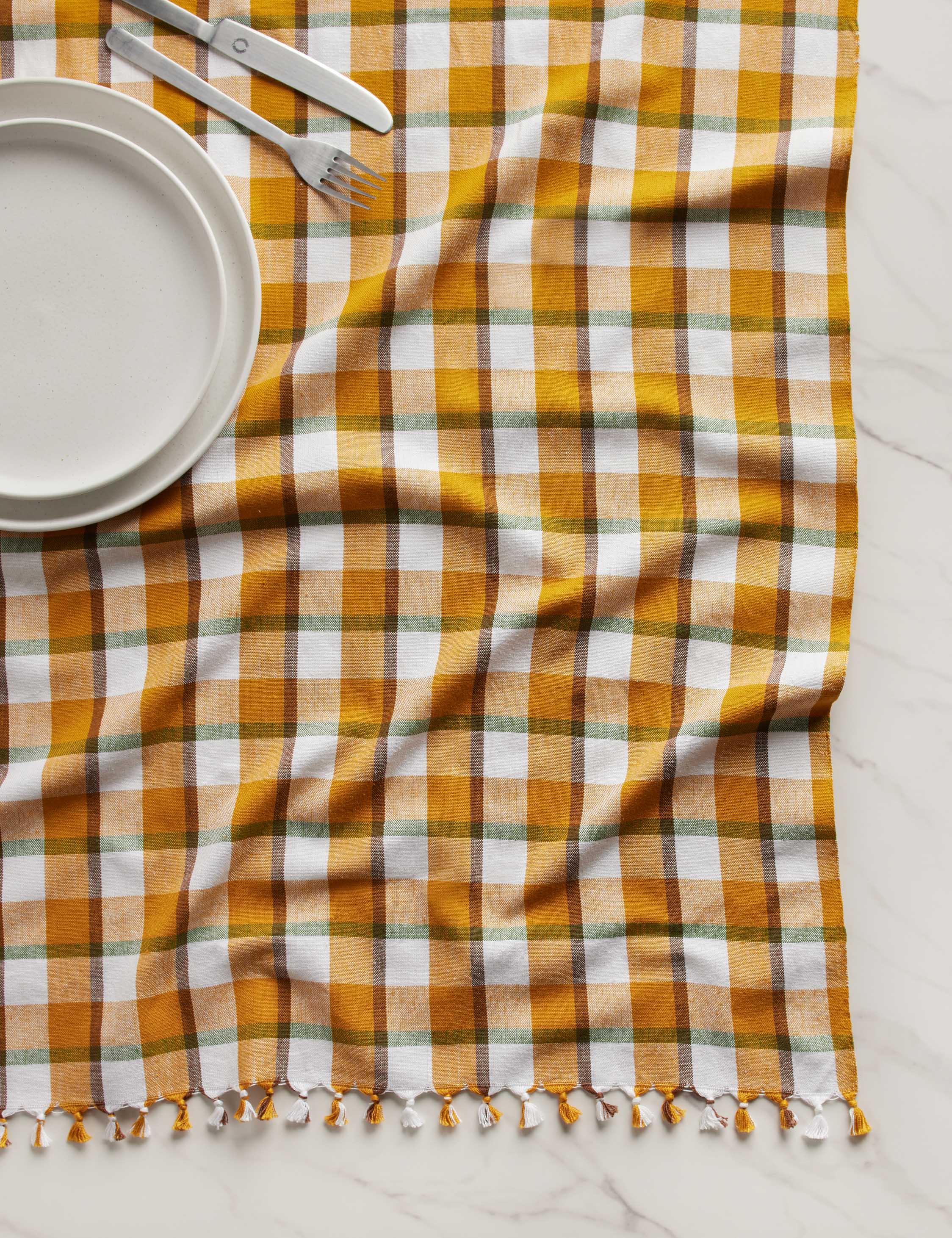 Lulu and Georgia - Harvest Plaid Tablecloth by Heather Taylor Home