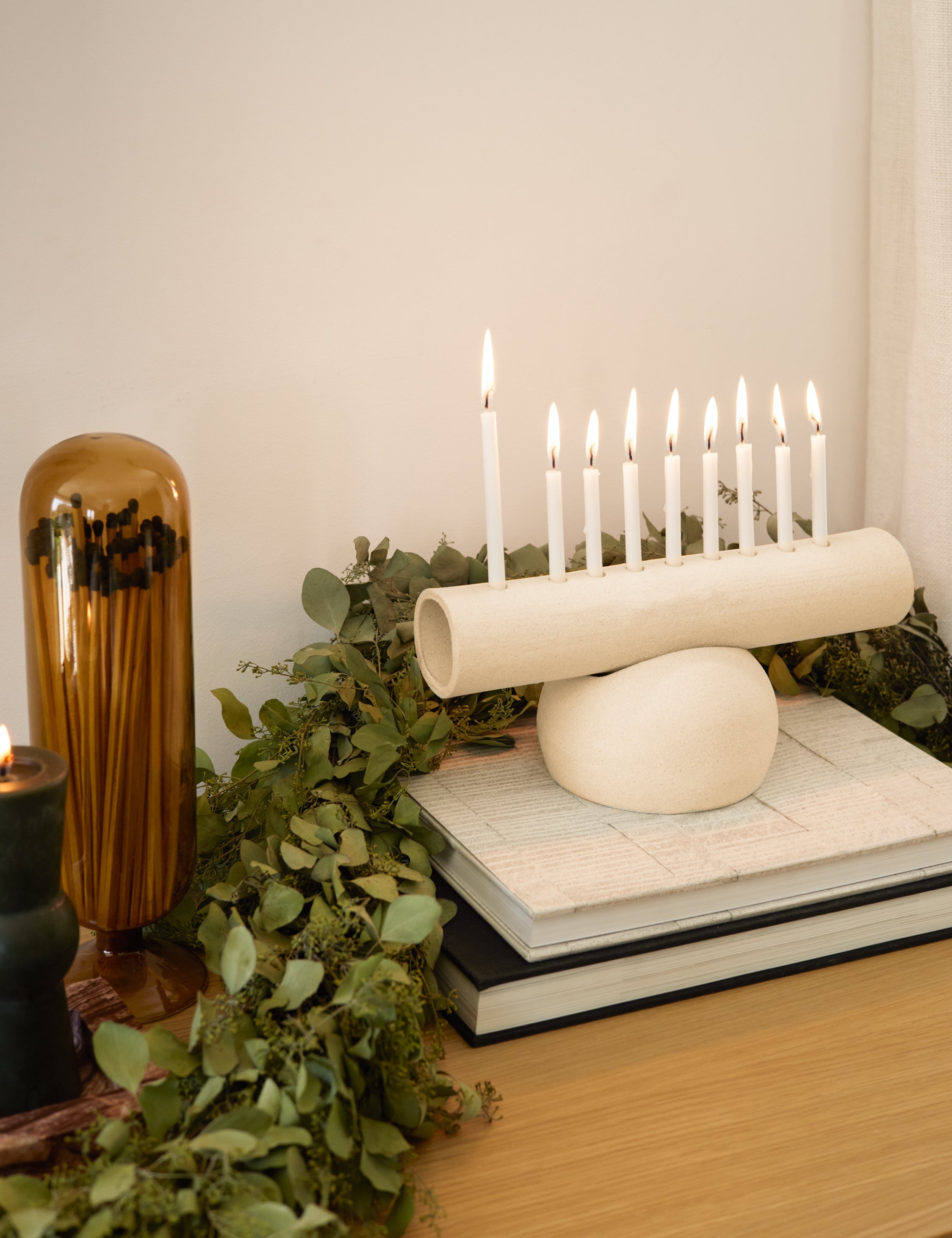 Lulu and Georgia - Goldie Menorah by dumæ