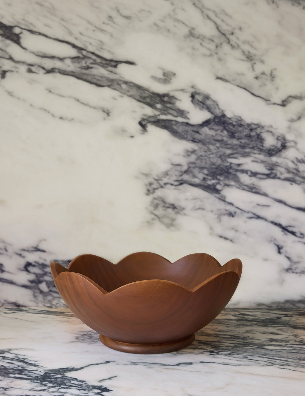 Lulu and Georgia - Scalloped Wood Bowl by Sarah Sherman Samuel