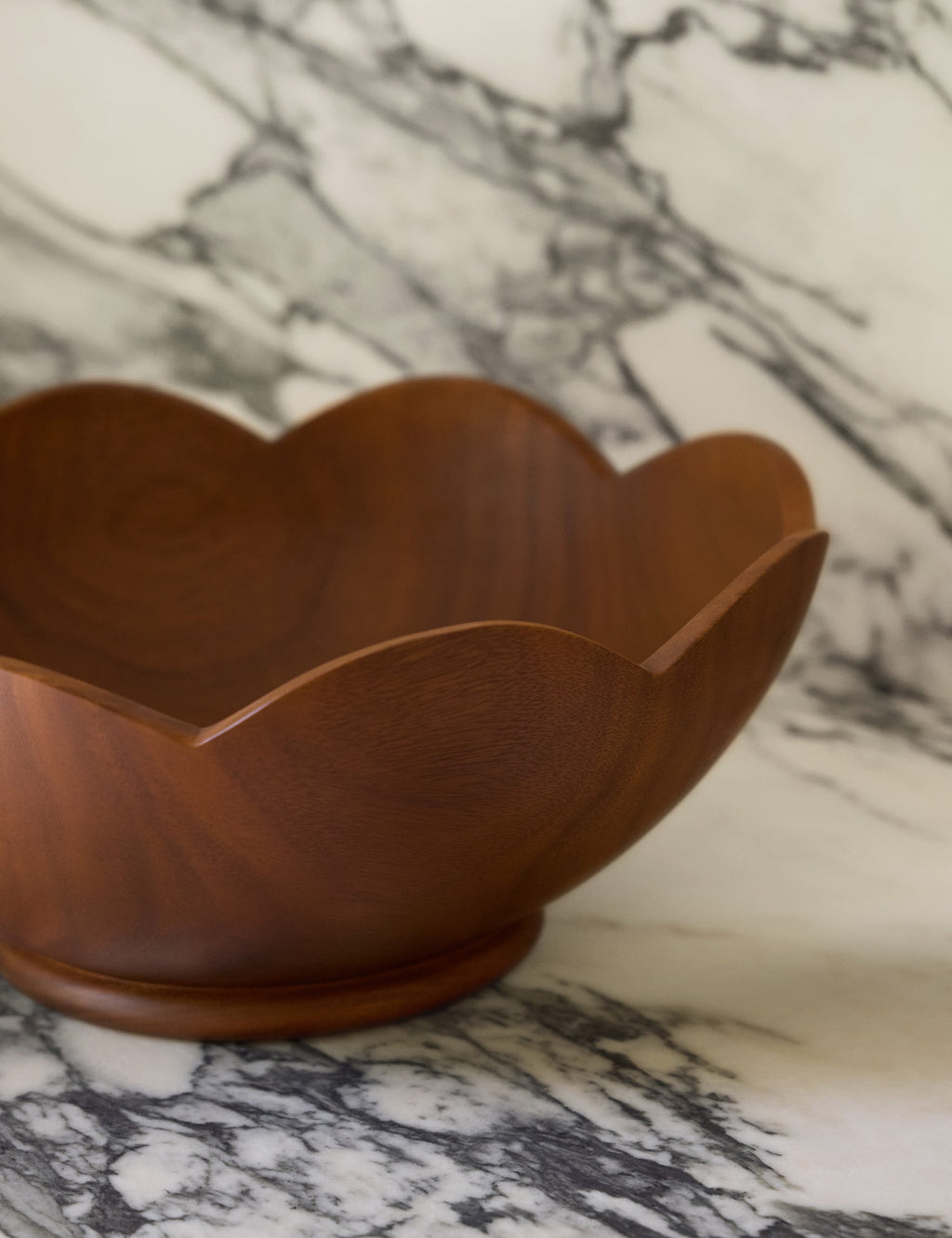 Lulu and Georgia - Scalloped Wood Bowl by Sarah Sherman Samuel