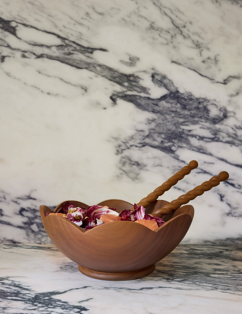Lulu and Georgia - Scalloped Wood Bowl by Sarah Sherman Samuel