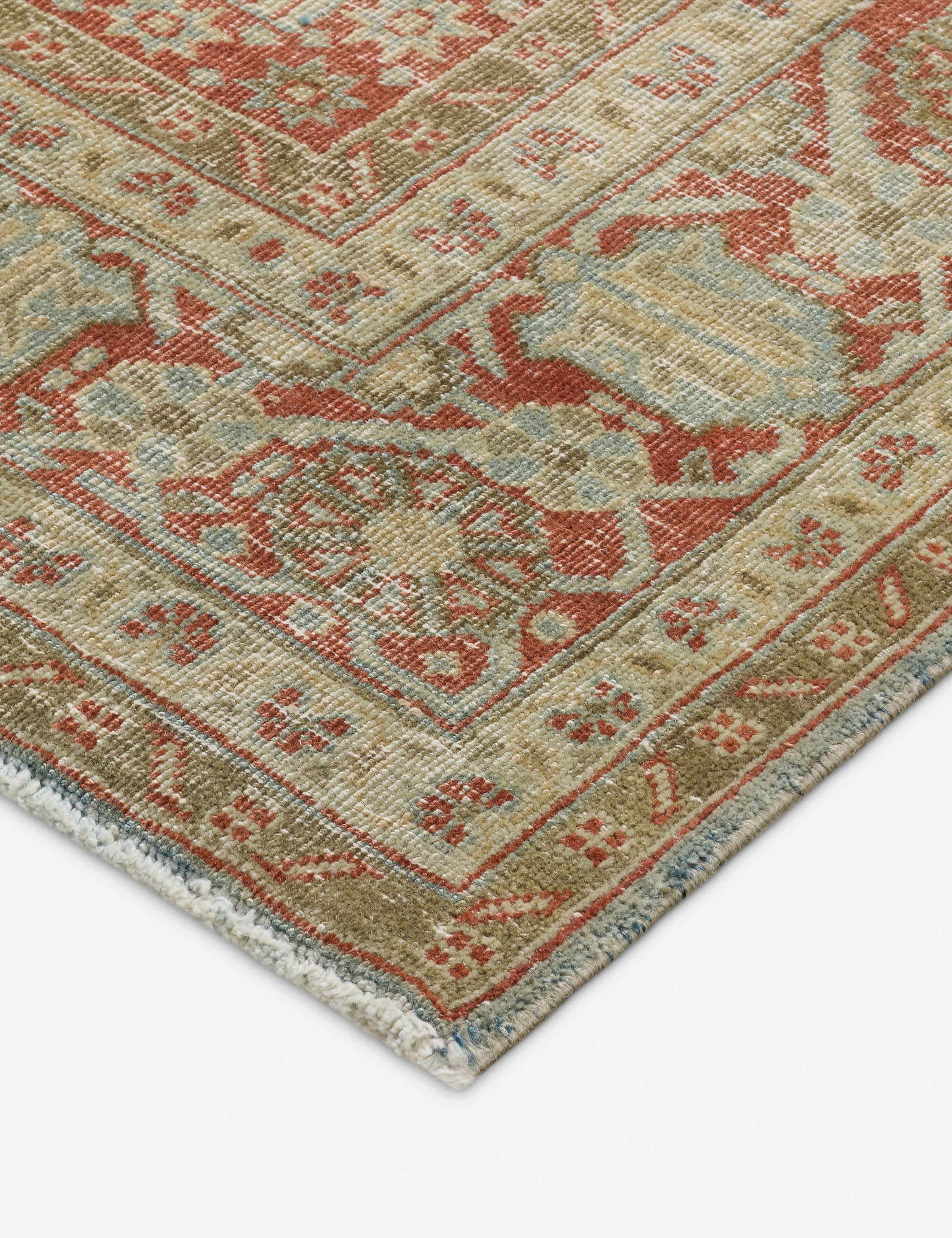 Lulu and Georgia - Vintage Turkish Hand - Knotted Wool Rug No. 613, 6'11" x 10'1"